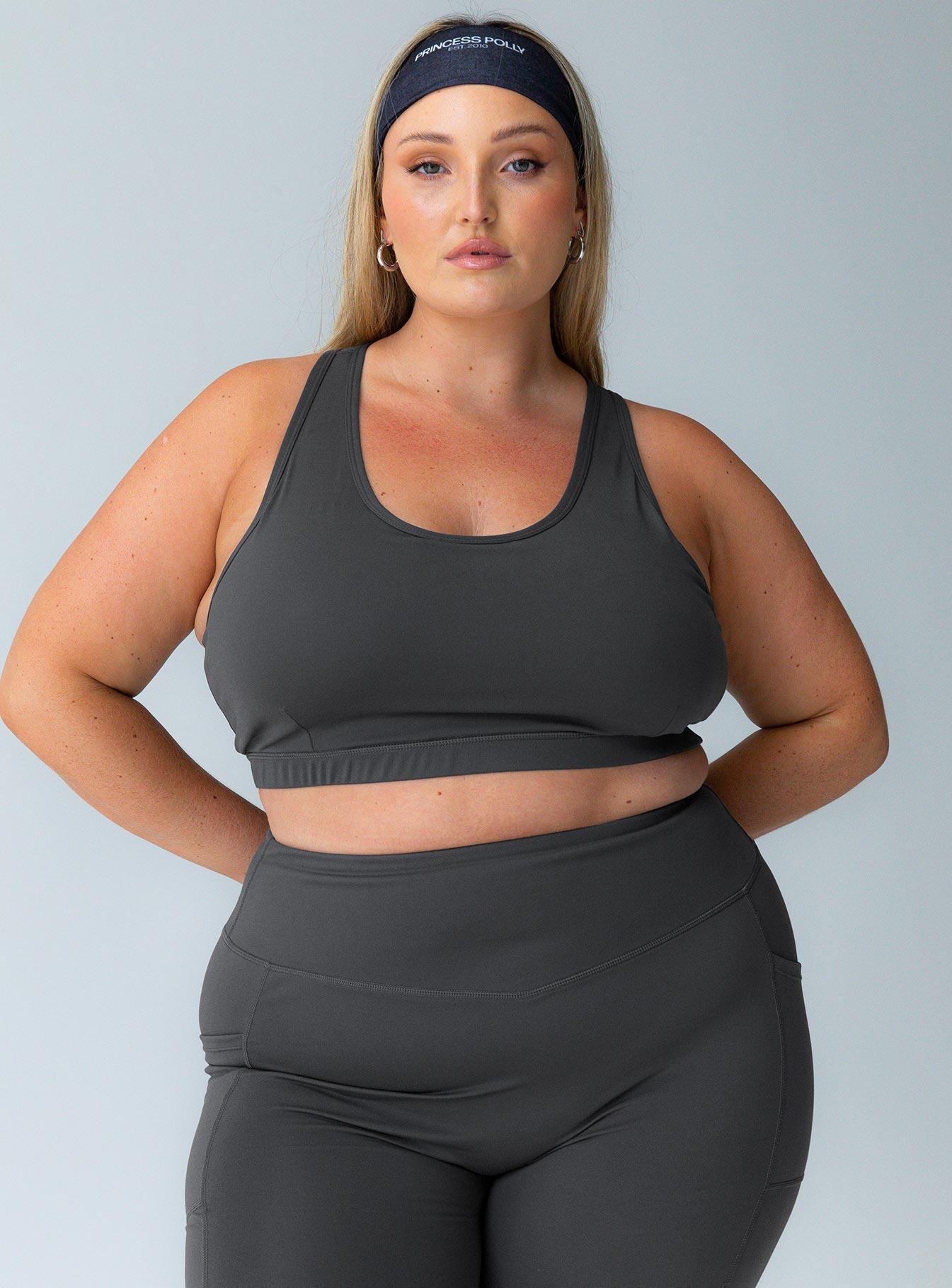 Energised Activewear Top Grey Curve Product Image