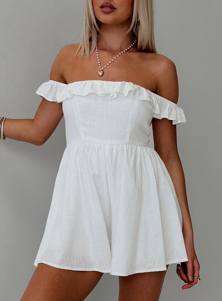 As I Am Romper White Product Image