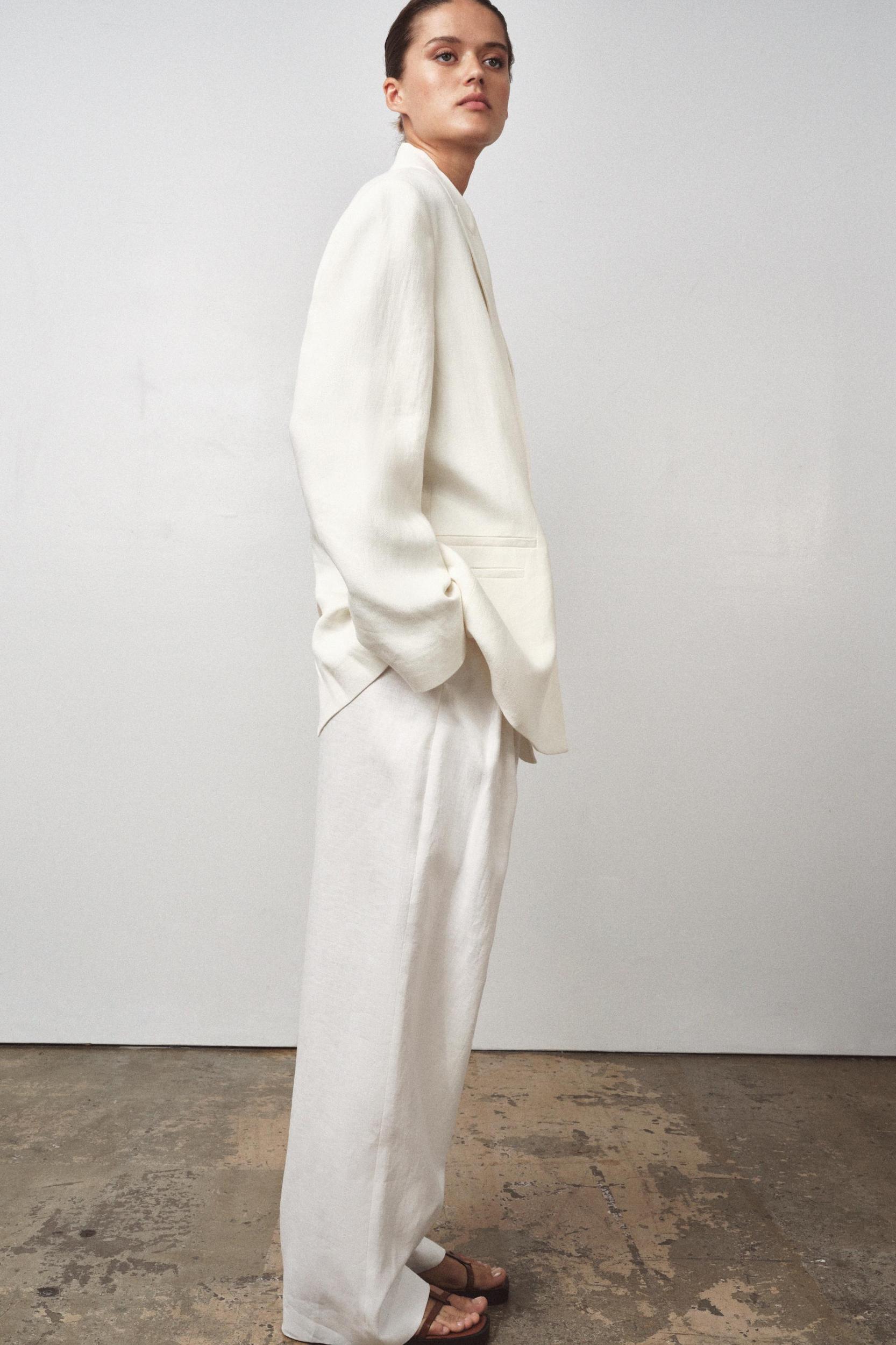 ZW COLLECTION 100% LINEN PANTS Product Image