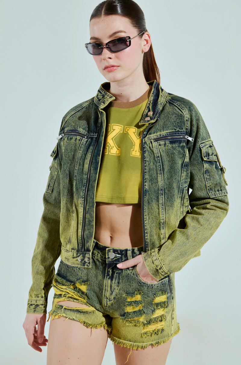 CALL ME CRAZY DENIM MOTO Product Image