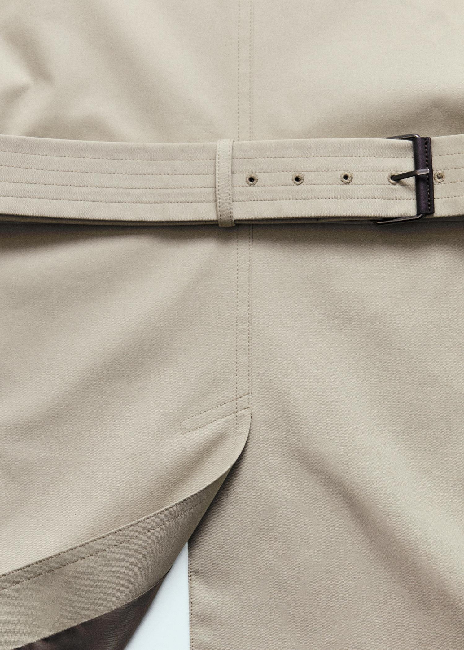 Classic water-repellent trench coat - Men | MANGO USA Product Image