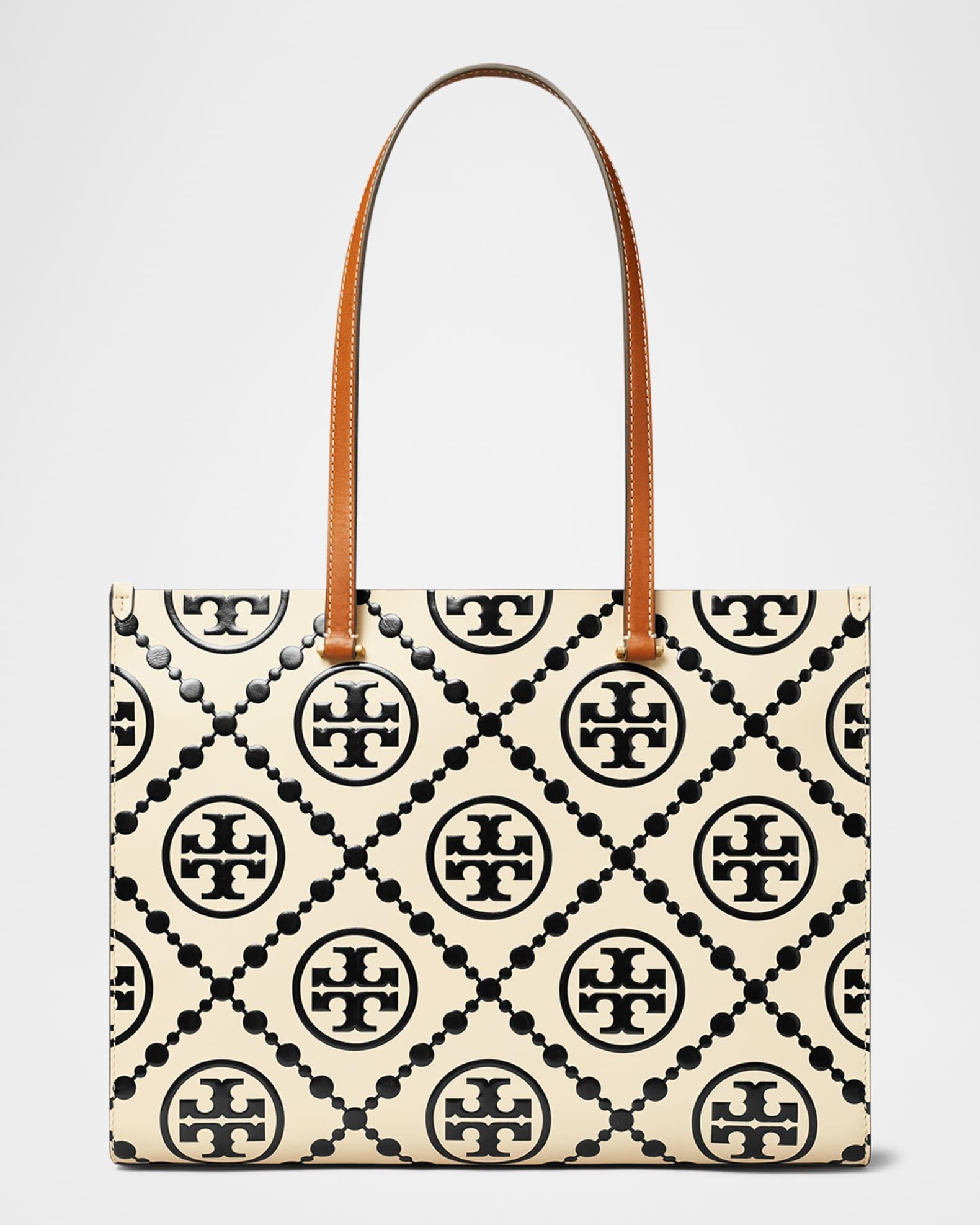 T Monogram Embossed Leather Tote Bag Product Image