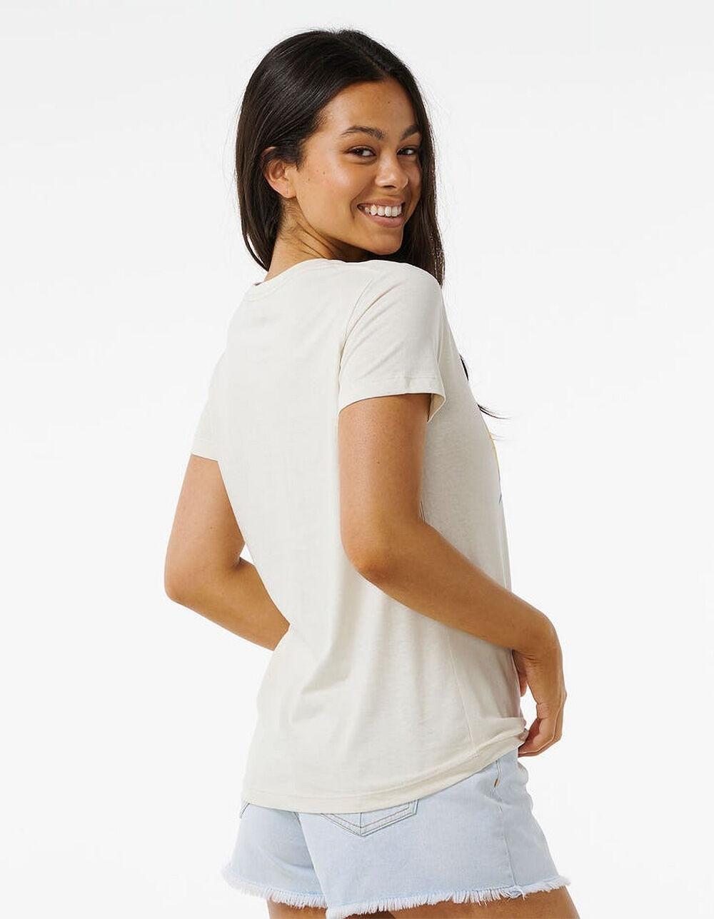 RIP CURL Sun Waves Womens Tee - BONE Product Image