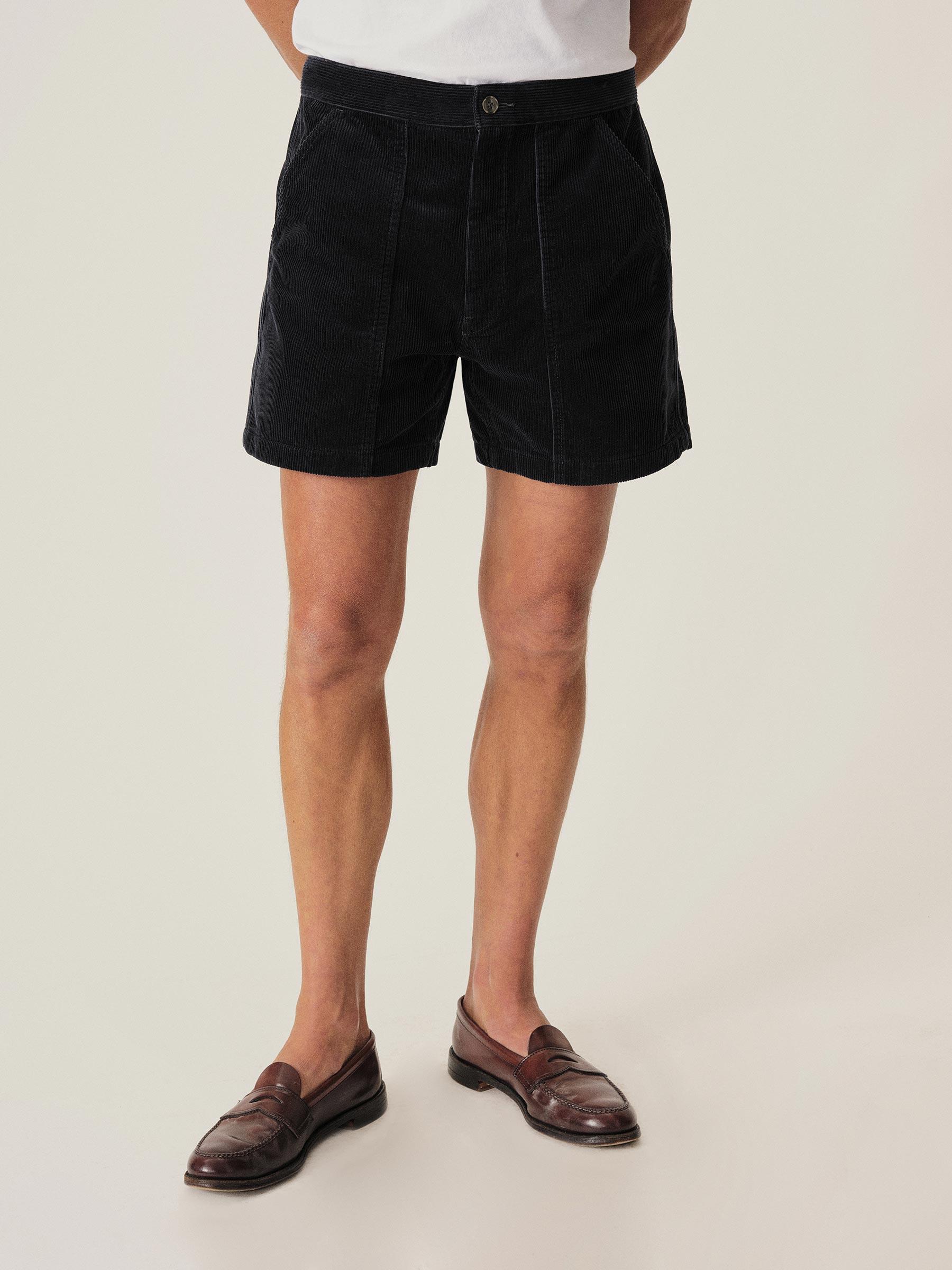 Dark Navy Cord Beach Cruiser Short Product Image