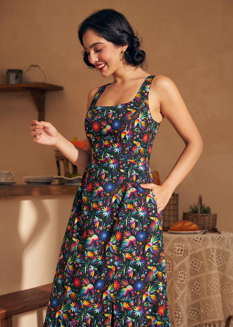 Riviera Stroll Midi Dress Product Image