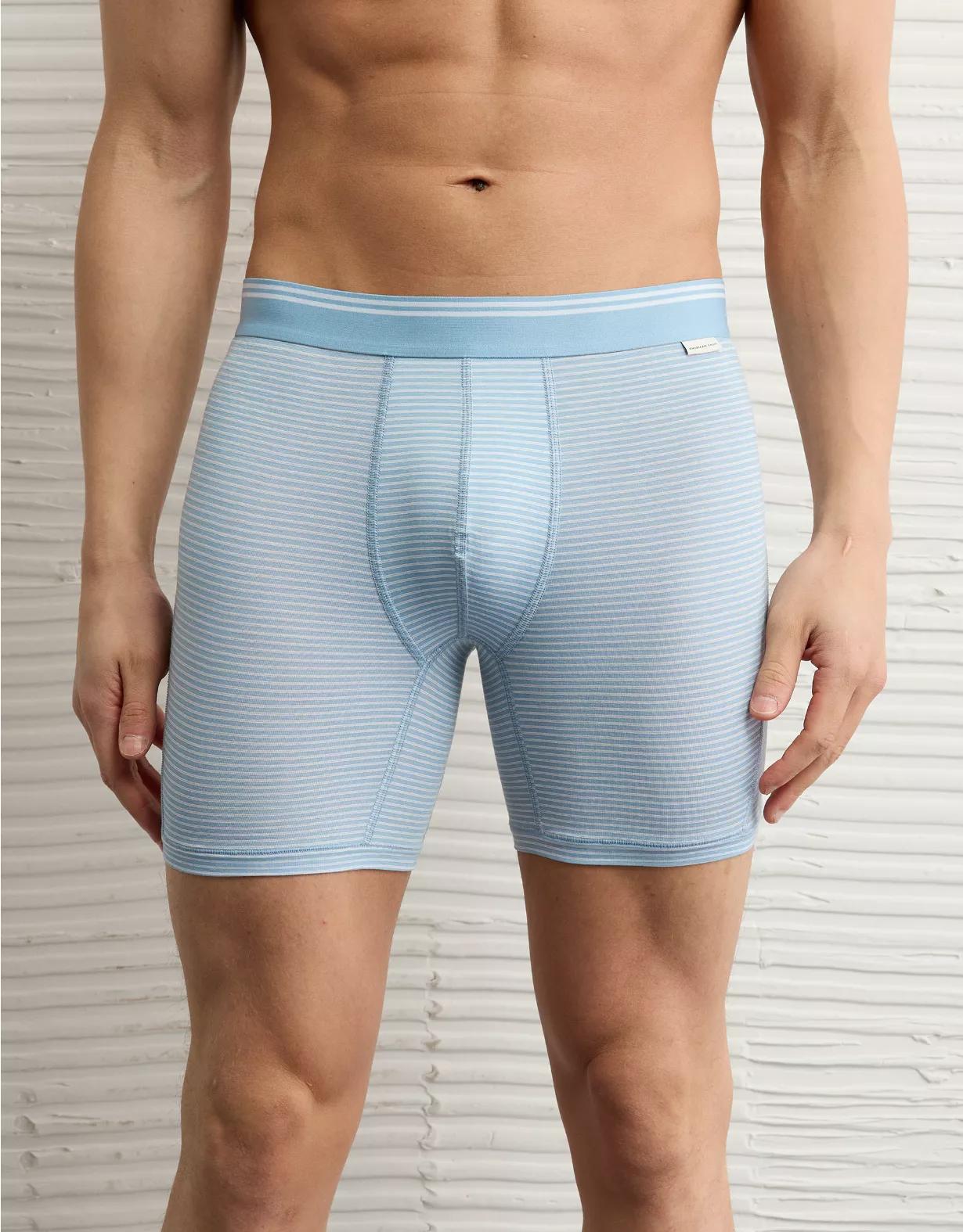 AEO Men's Striped 6" Ultra Soft Boxer Brief Product Image
