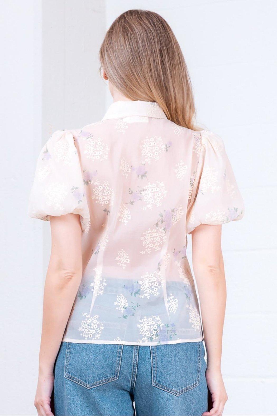 Floral Embroidered Top Product Image