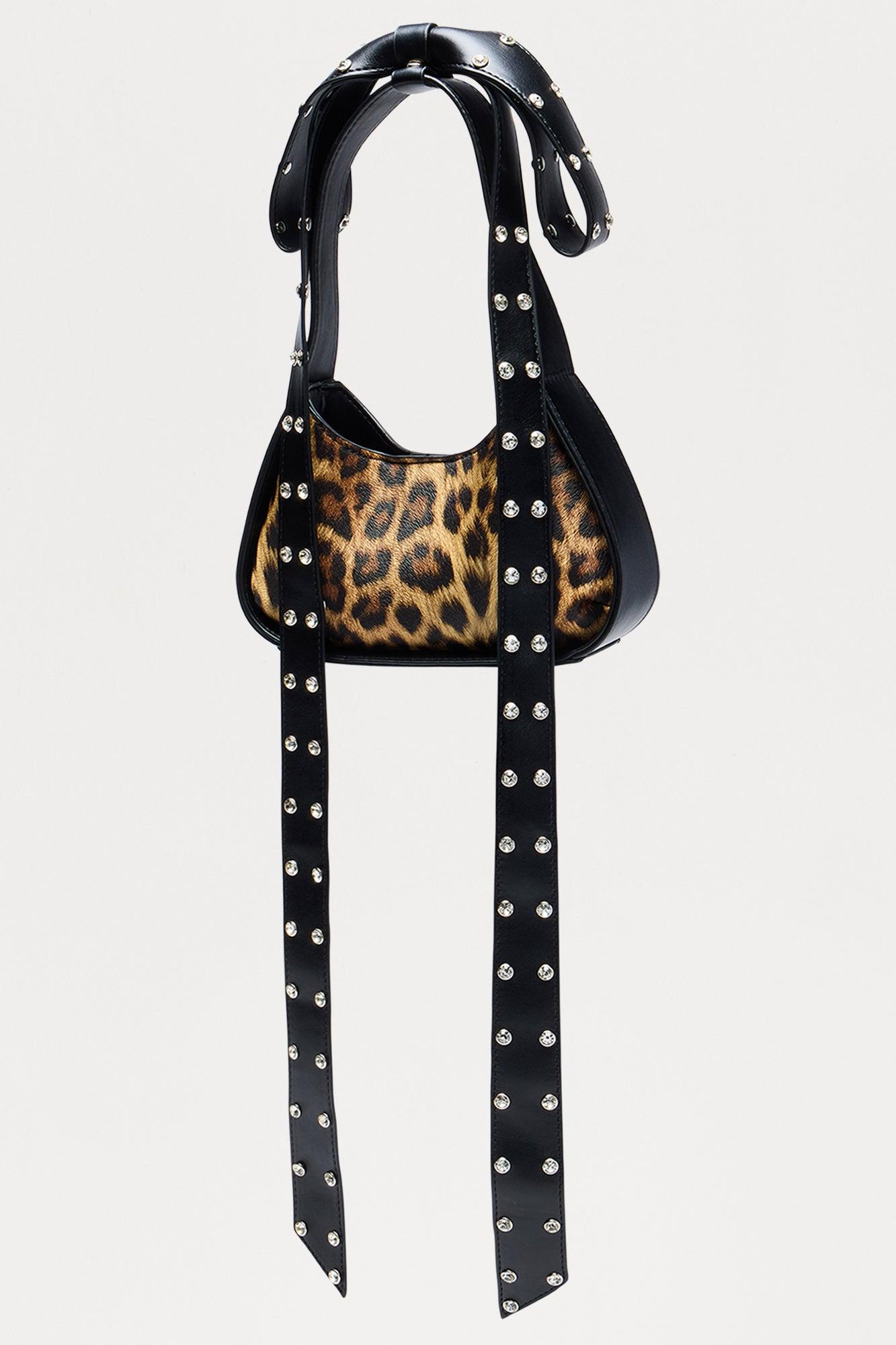 Roam Free Animal Print Faux Leather Handbag - Brown/combo Female Product Image