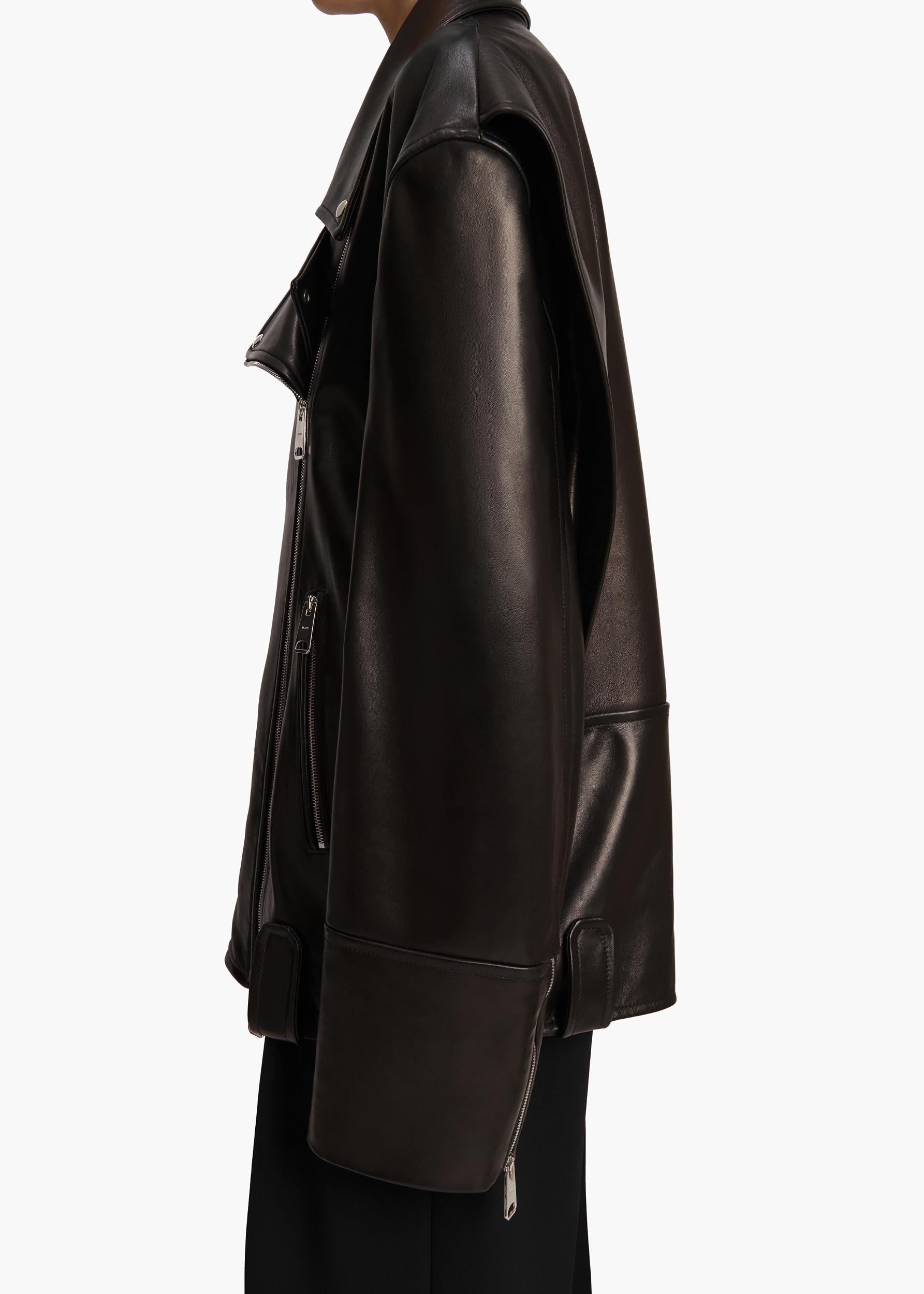 Hansel Jacket in Black Leather Product Image
