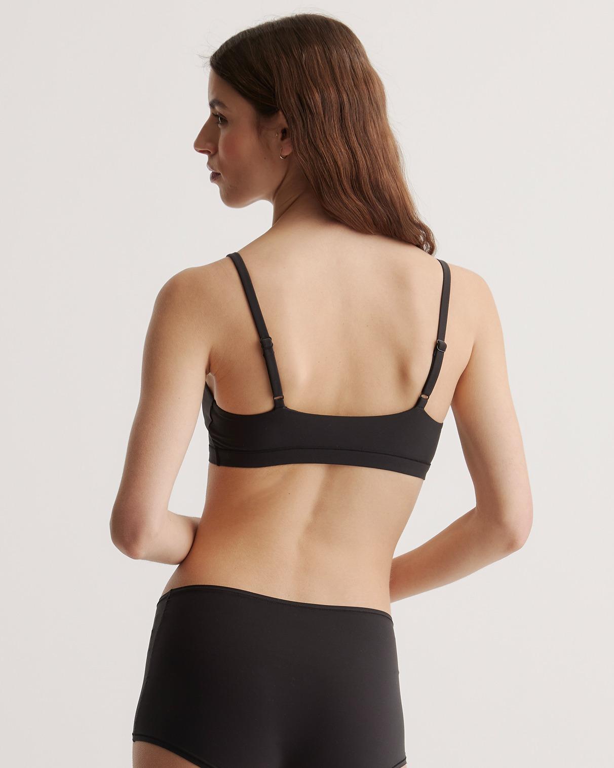 Quince | Women's Second Skin Scoop Neck Bralette Size XL, Nylon/Spandex Product Image