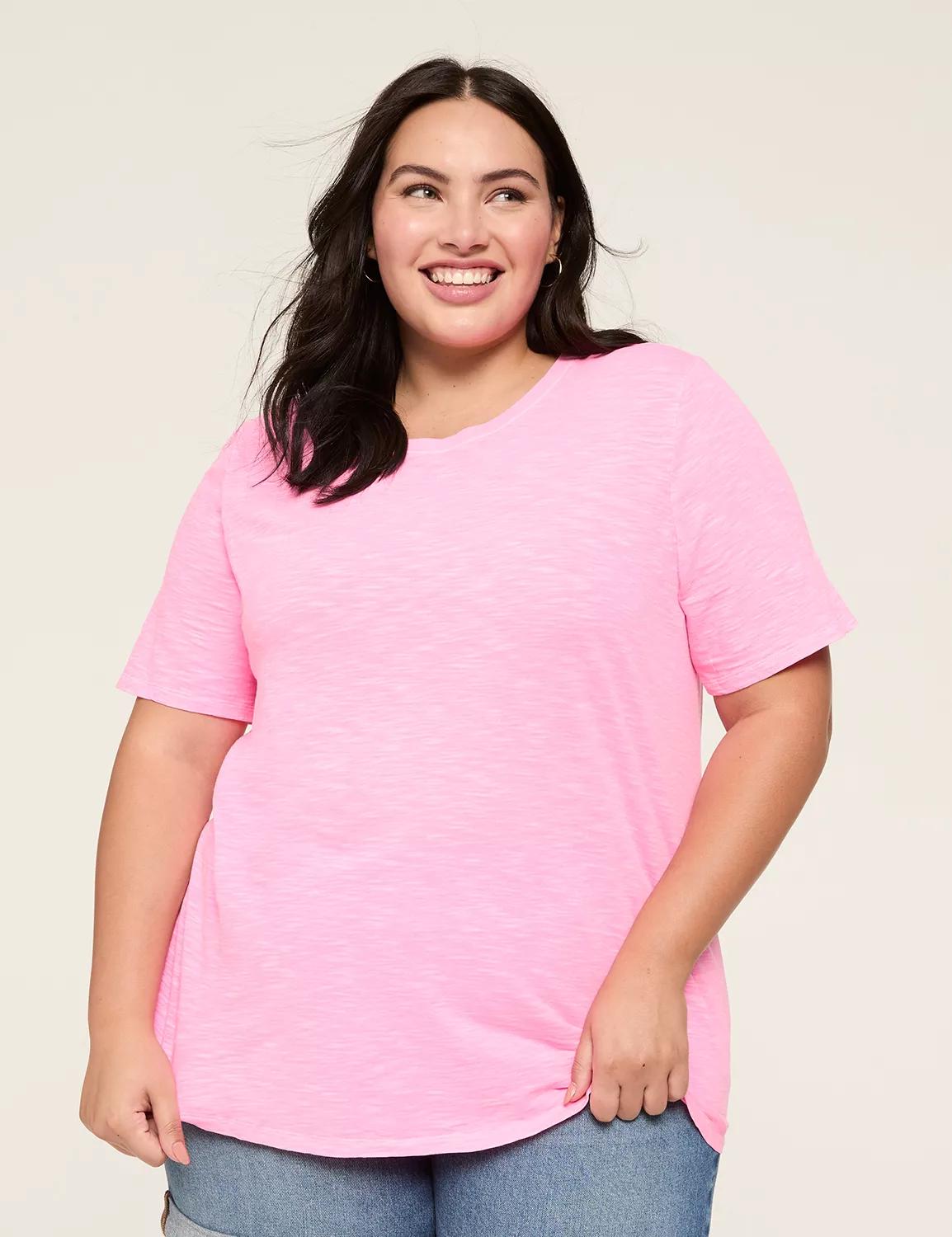 Perfect Sleeve Crew-Neck Wash Tee Product Image