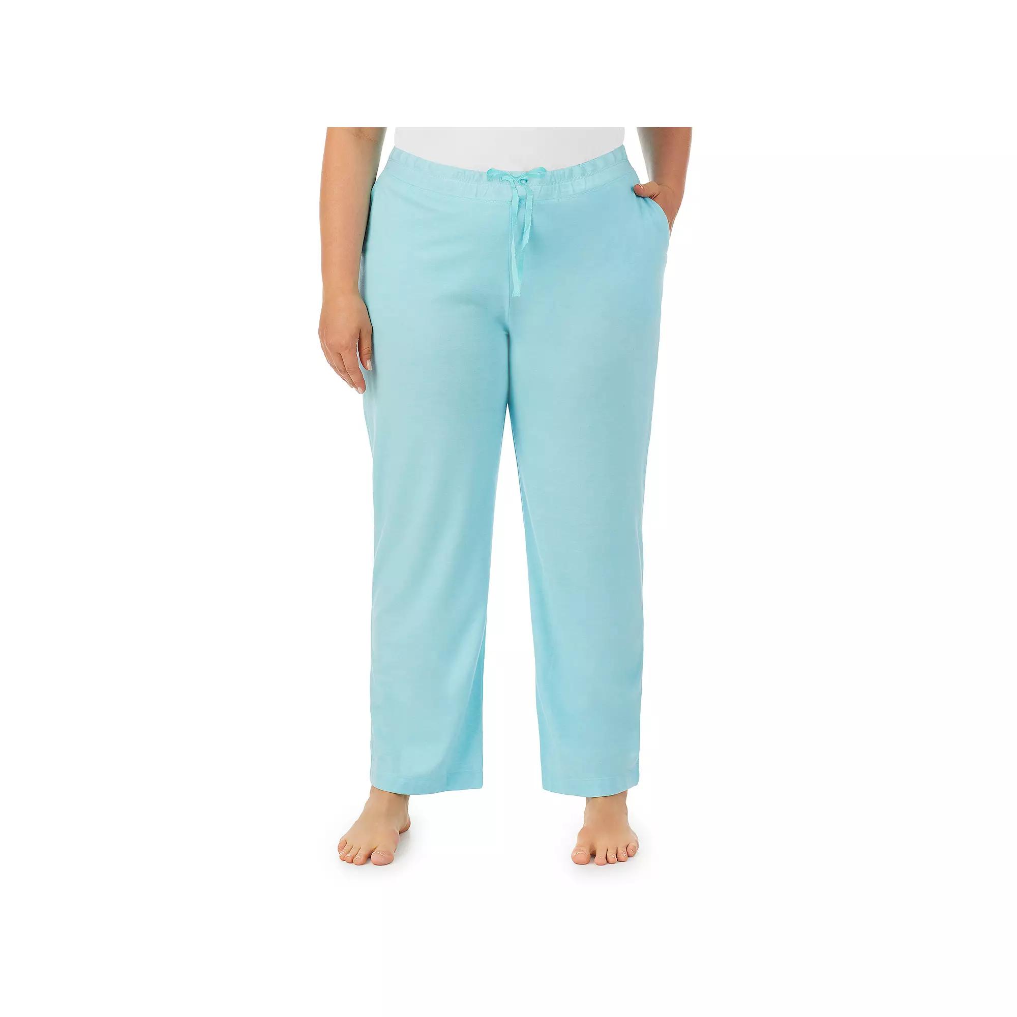 Plus Size Cuddl Duds® Essentials Pajama Pants, Women's, Size: 2XL, Black Product Image