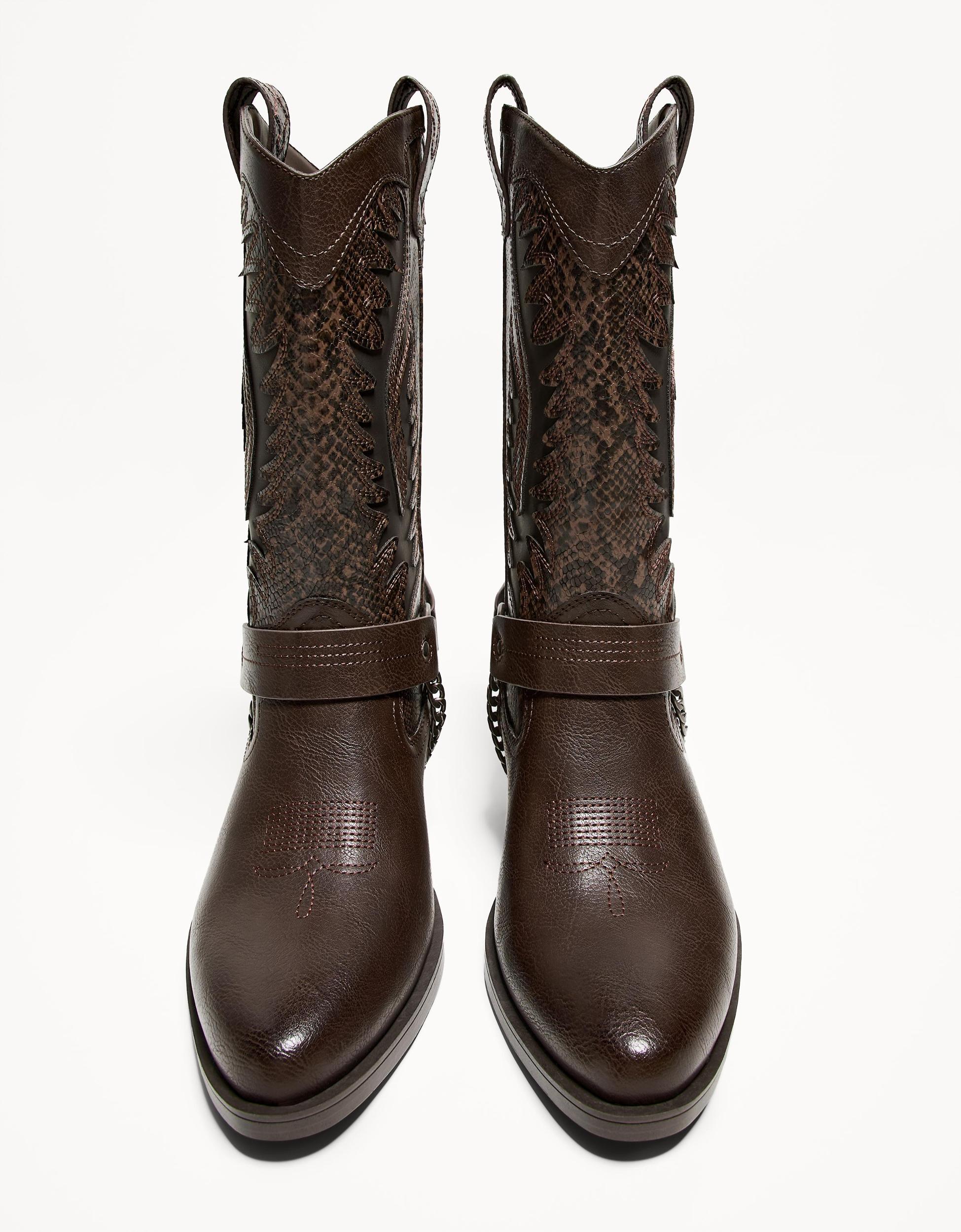 Animal print cowboy boots Product Image