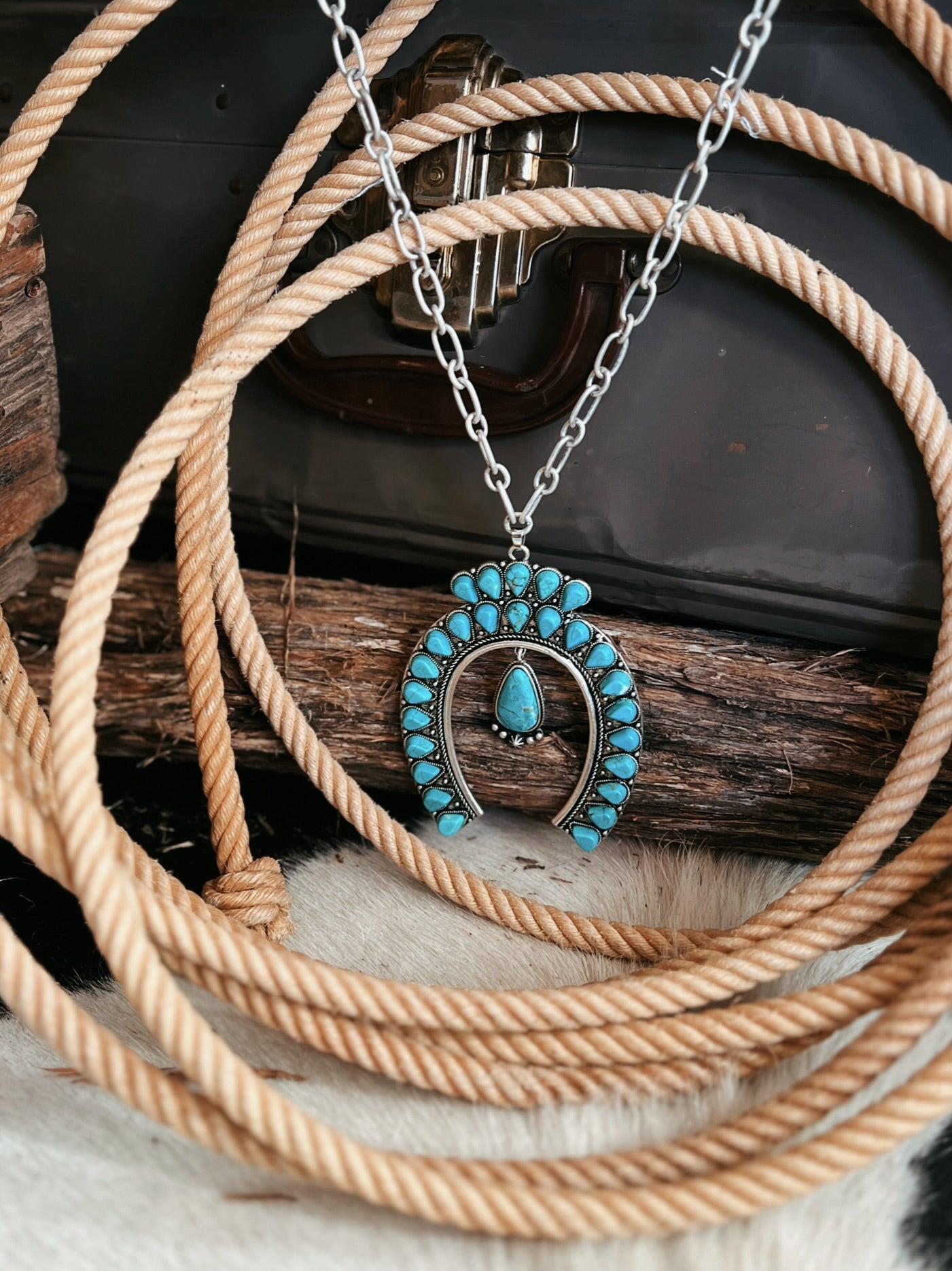 Big Squash Turquoise Necklace Product Image