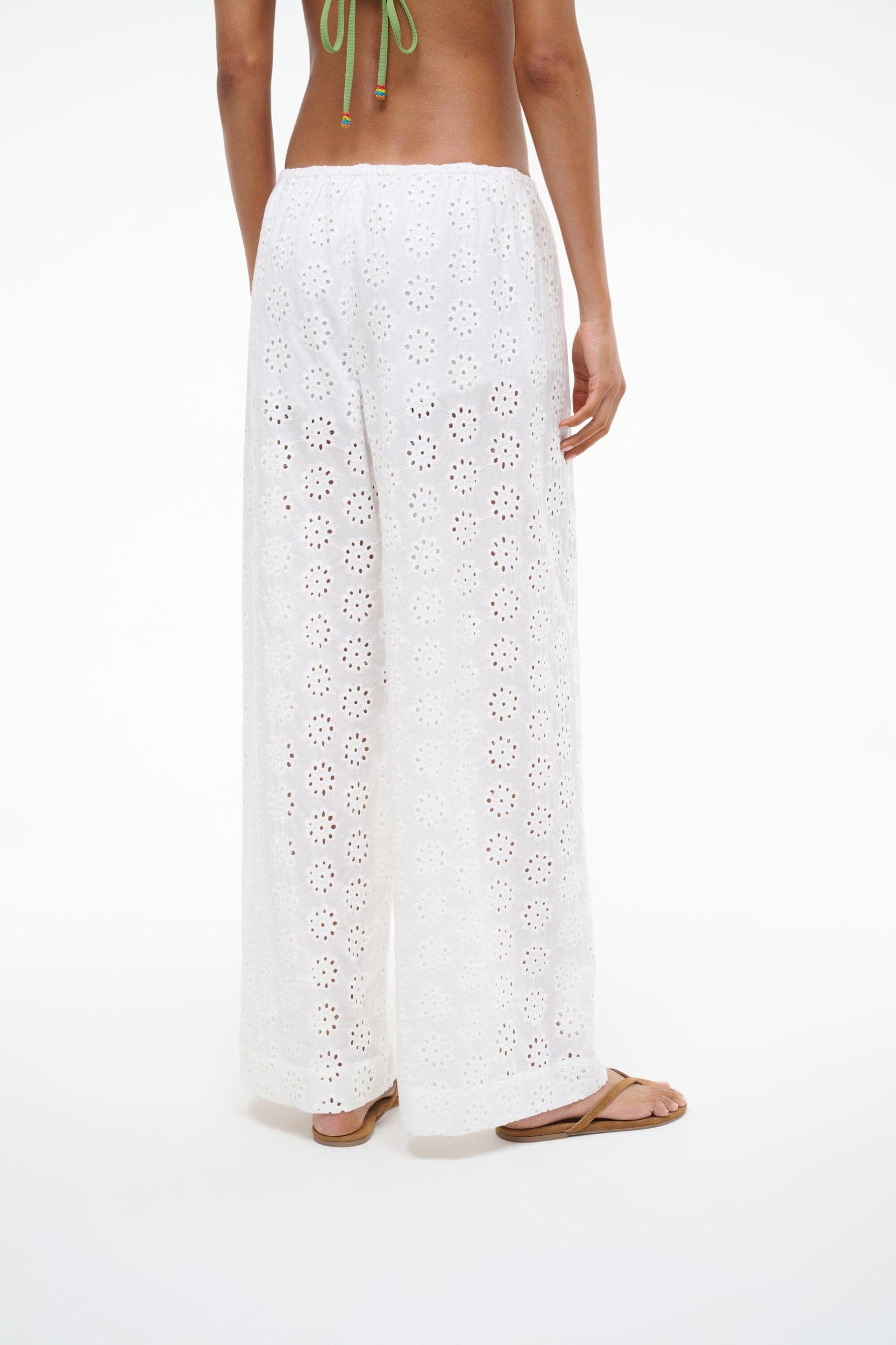 BONFIRE PANT | WHITE EYELET Product Image