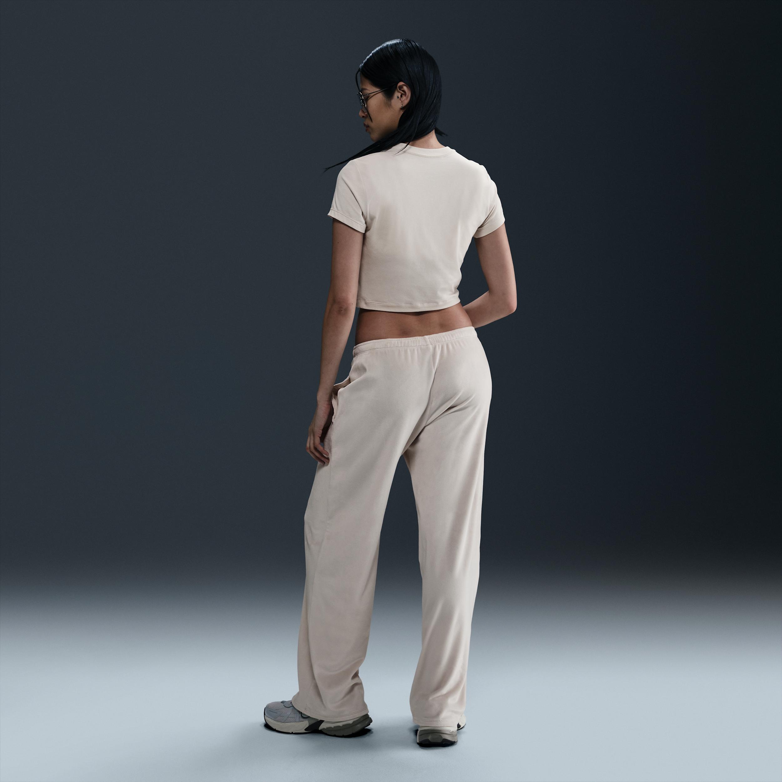 Womens Nike Sportswear Chill Knit Cropped T-Shirt | HF9538-423 Product Image