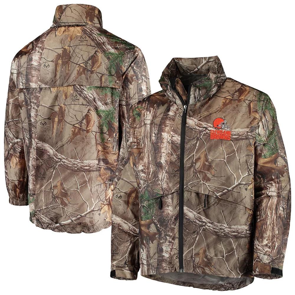 Men's Dunbrooke Realtree Camo Cleveland Browns Circle Sportsman Waterproof Packable Full-Zip Jacket, Size: XL, Green Product Image