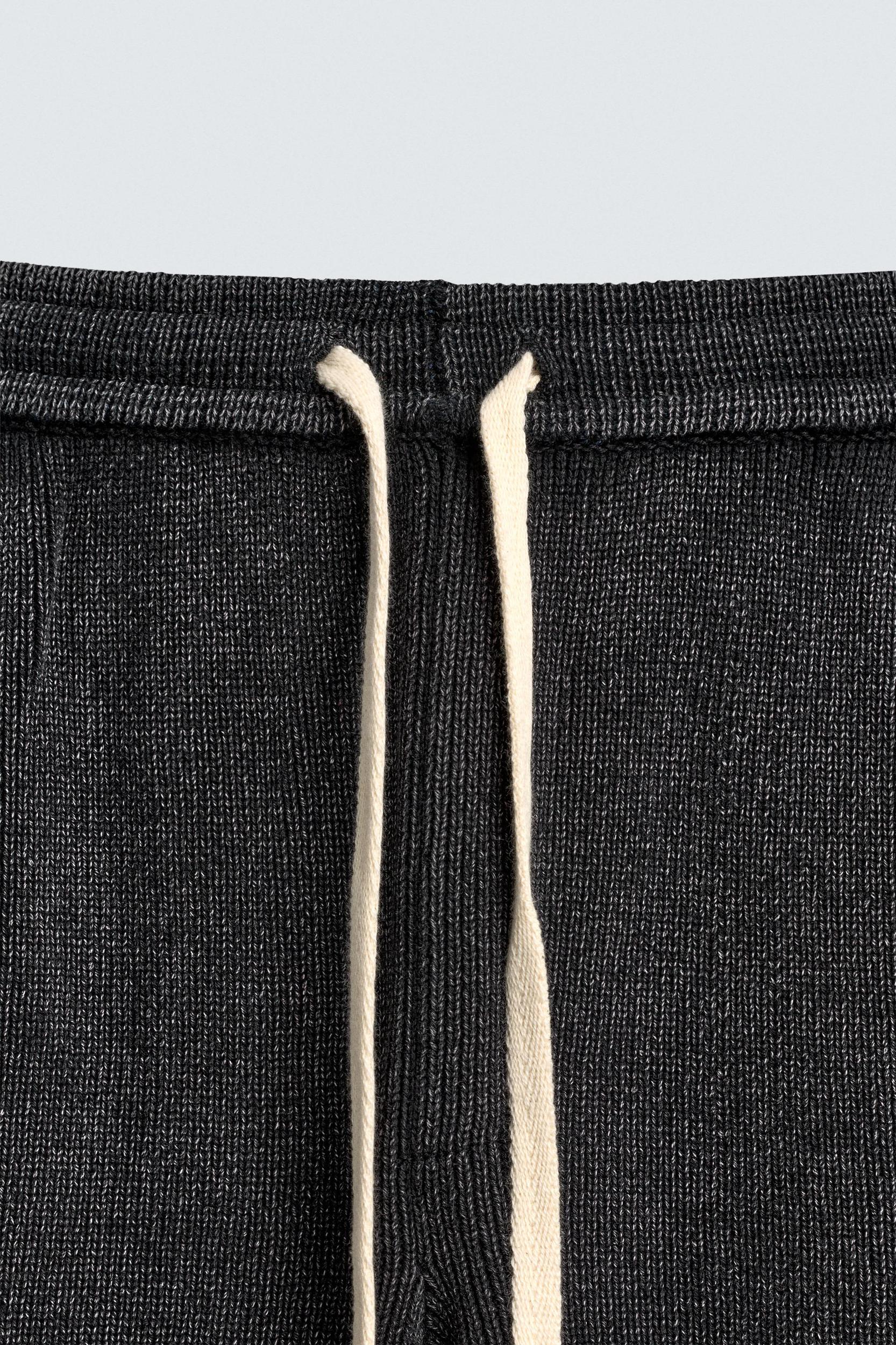 TEXTURED KNIT PANTS Product Image