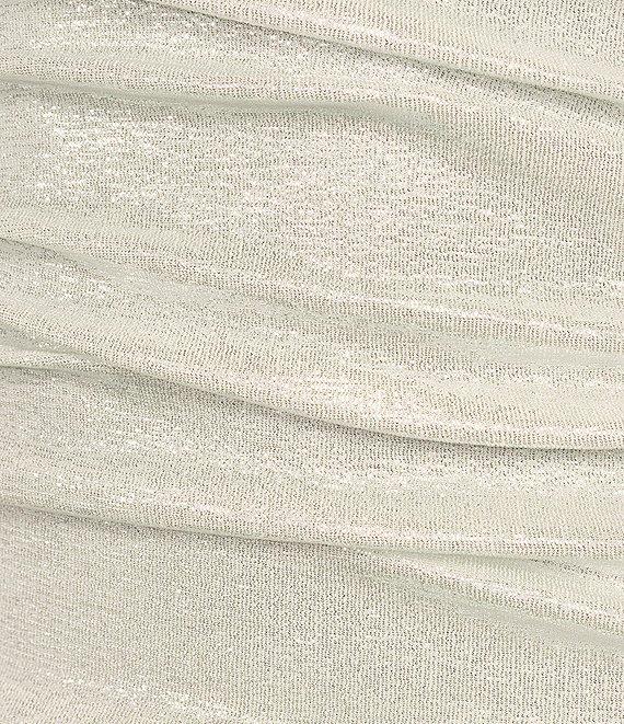 B. Darlin Rhinestone Spaghetti Strap V-Neck Shirred Bodycon Dress Product Image