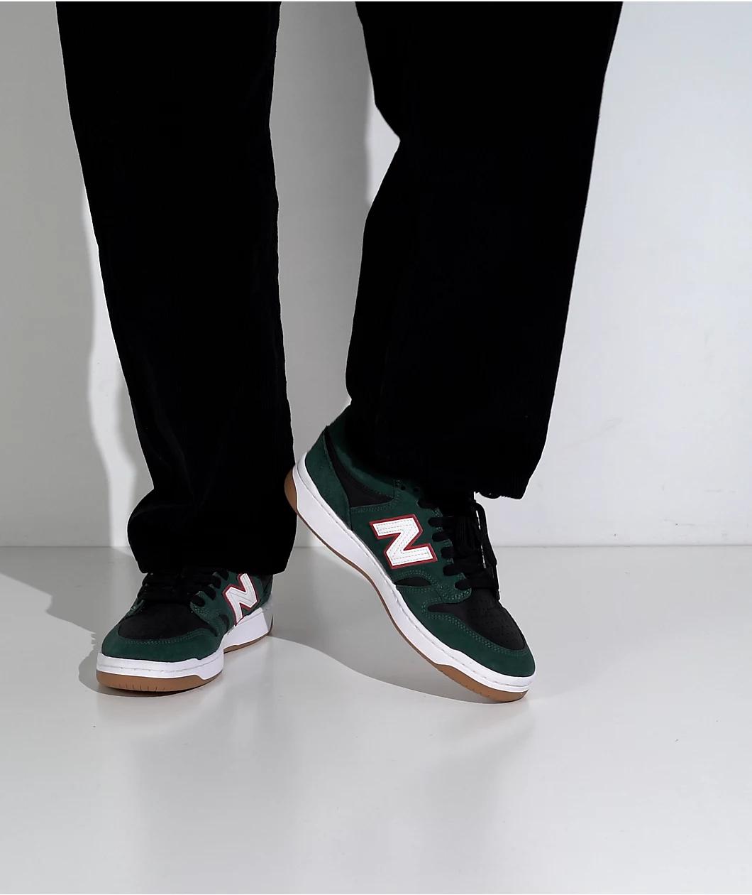 New Balance Numeric 480 Jamie Foy Forest Green & Black Skate Shoes Product Image