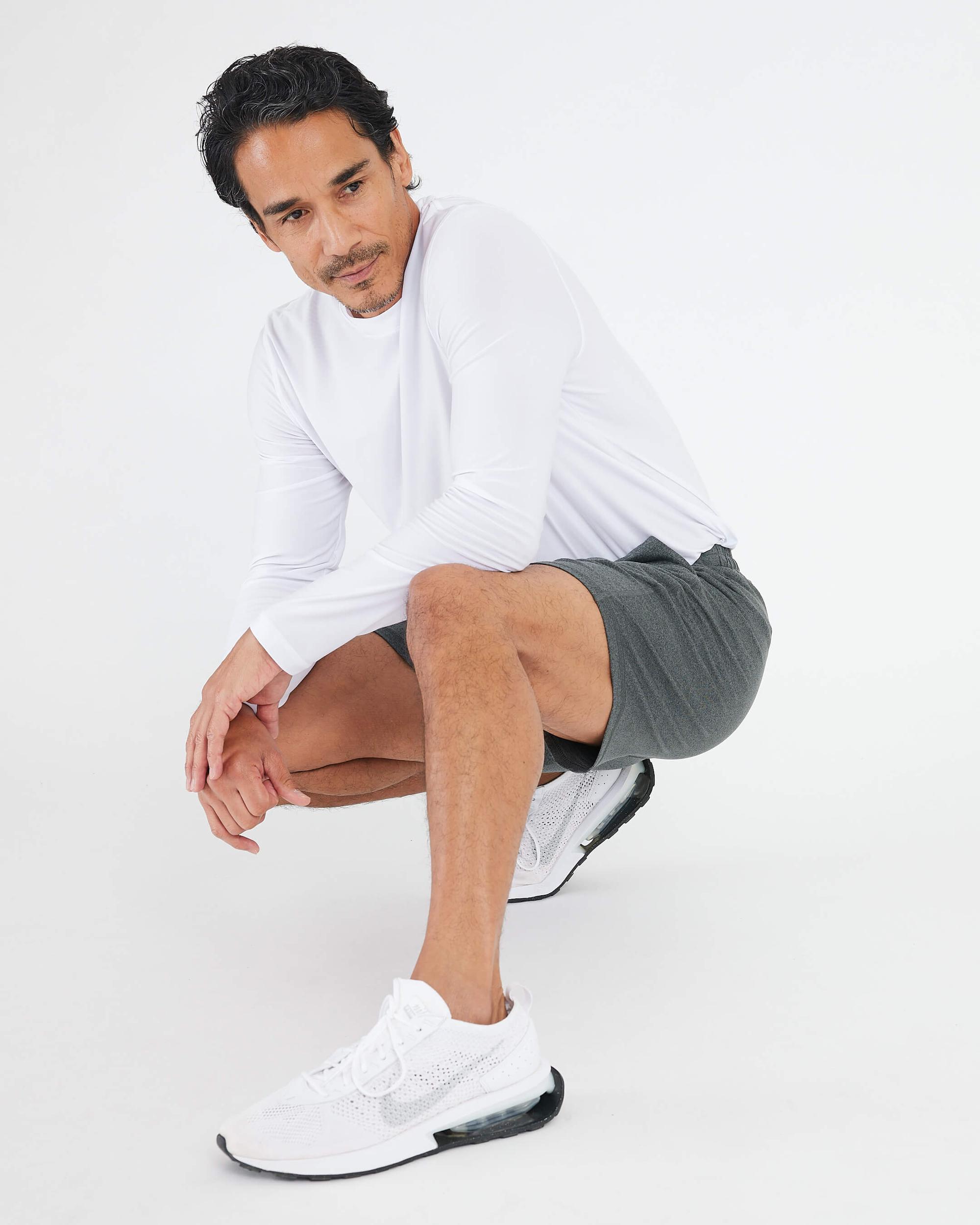 Charcoal Heather Gray Active Comfort Shorts Product Image