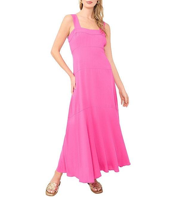Vince Camuto Square Neck Sleeveless Shift Maxi Dress Product Image