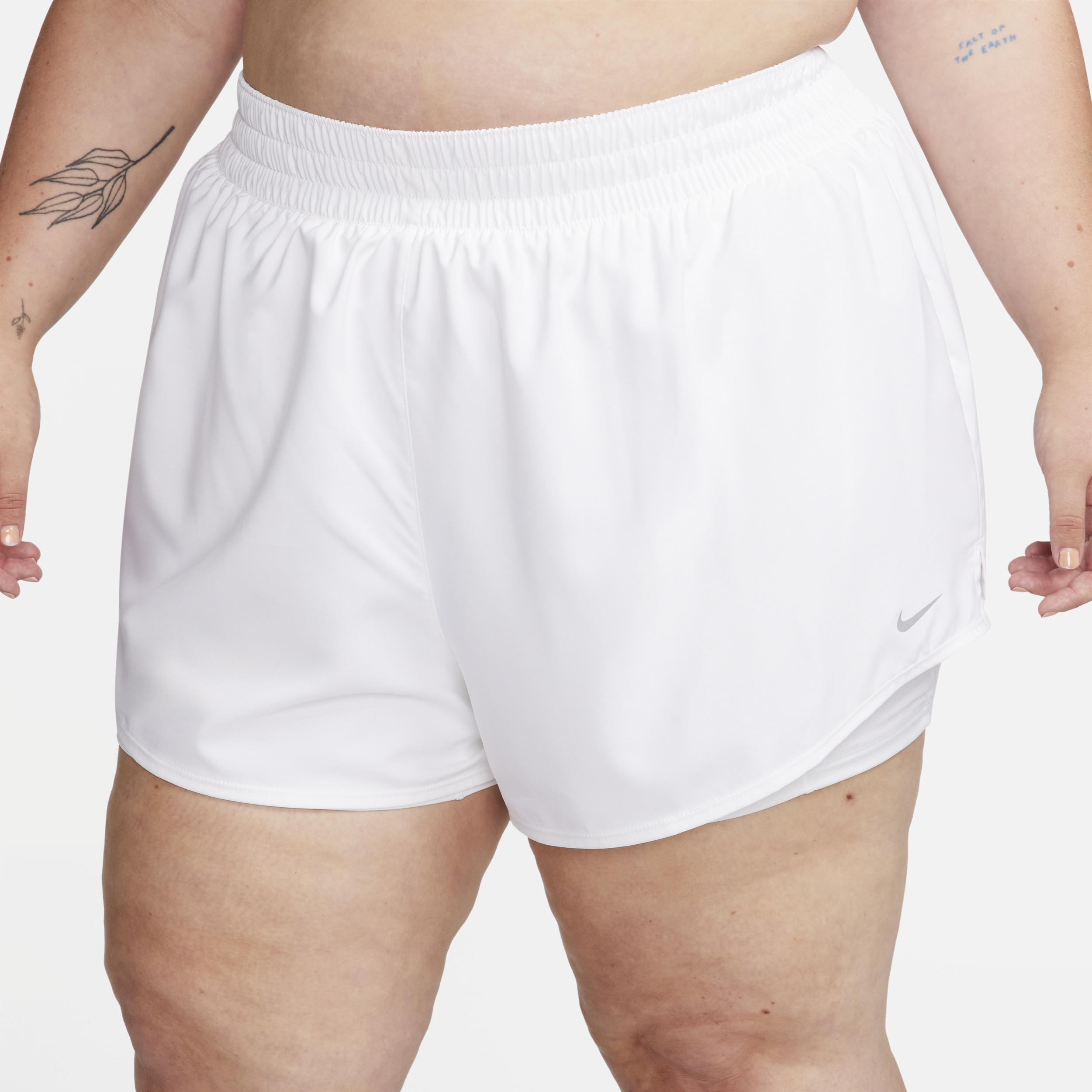 Nike Women's Dri-FIT One High-Waisted 3" 2-in-1 Shorts (Plus Size) Product Image