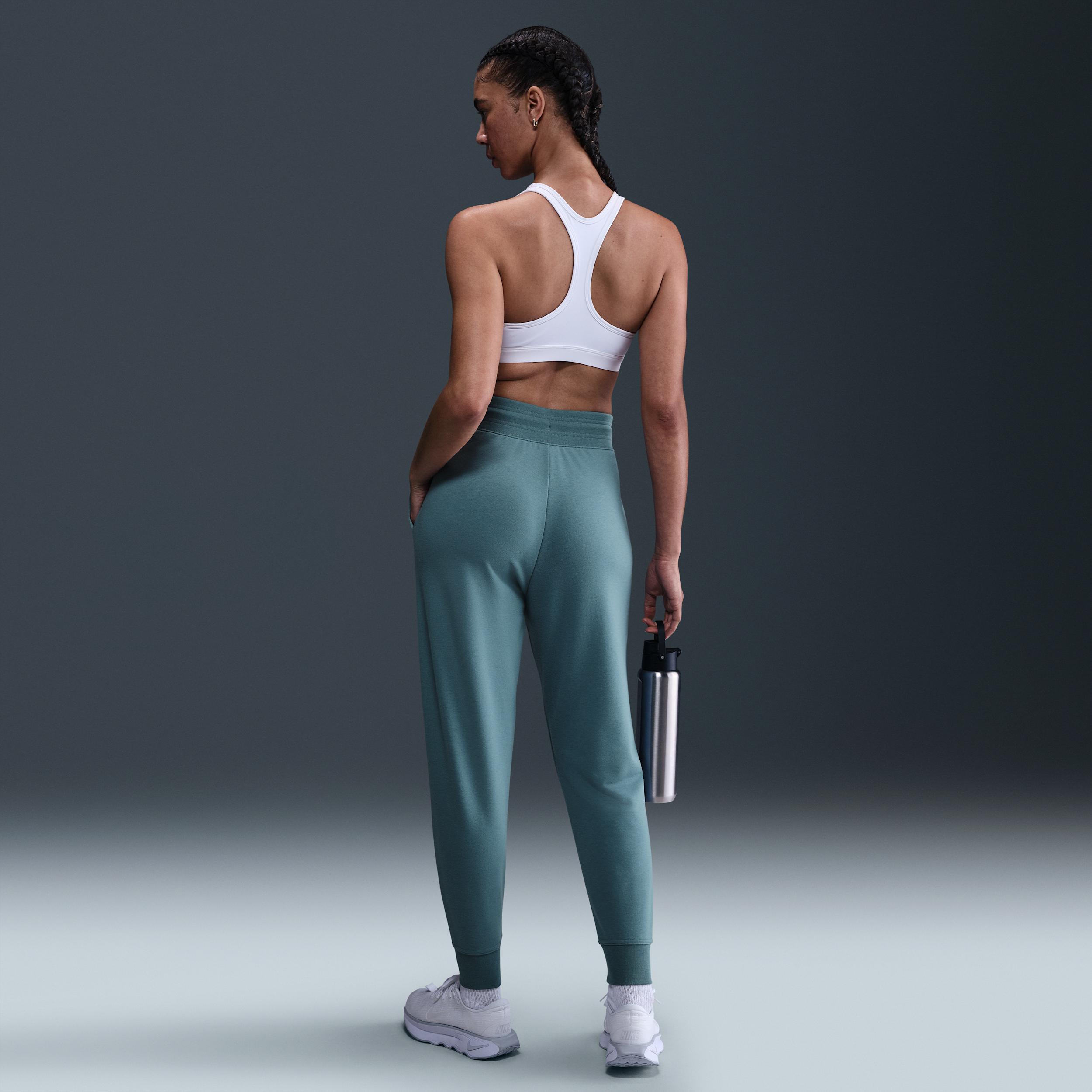Nike Dri-FIT One Women's High-Waisted 7/8 French Terry Joggers Product Image
