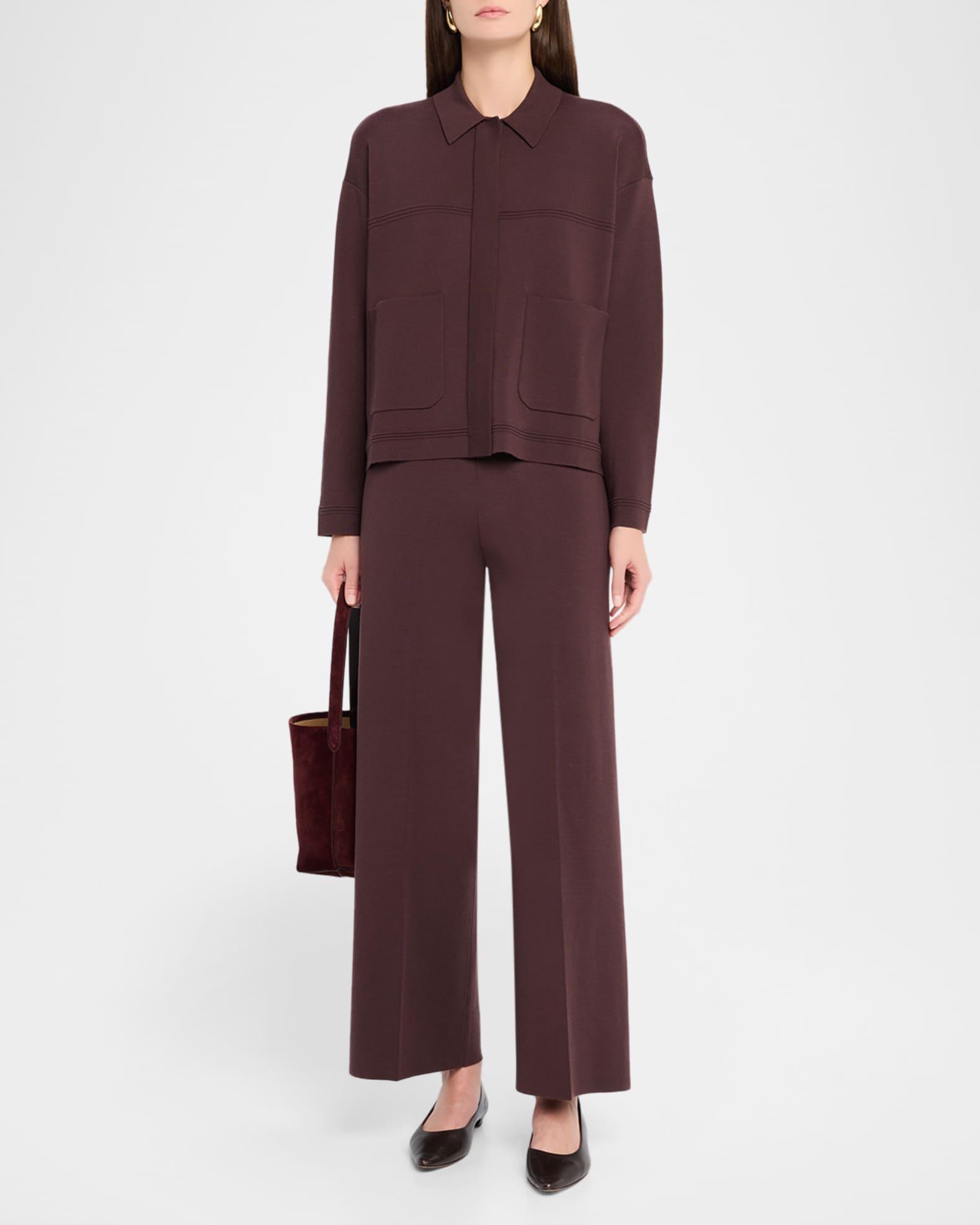 High-Rise Straight Culotte Pants Product Image