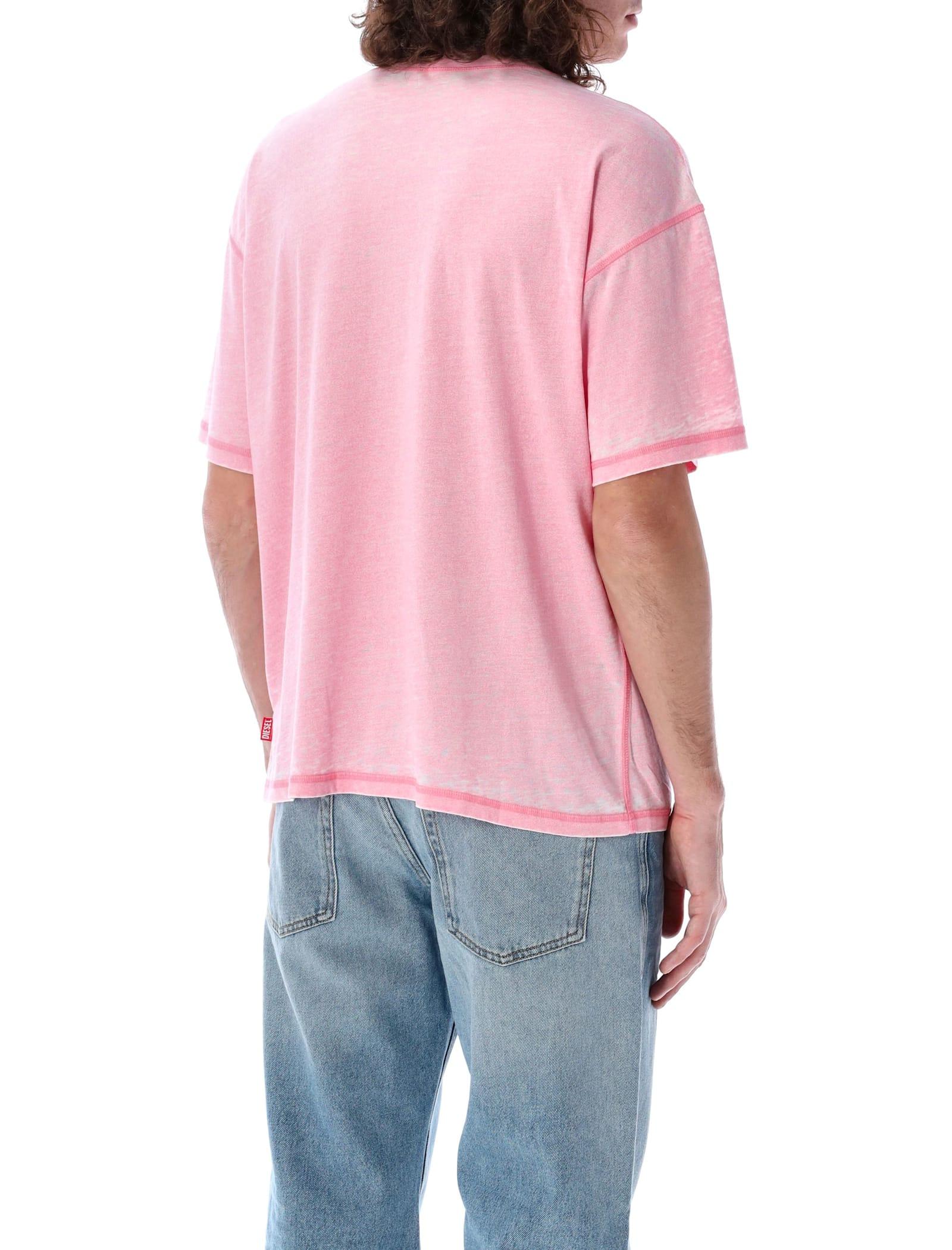 DIESEL T-boxt-pak T-shirt In Pink Product Image