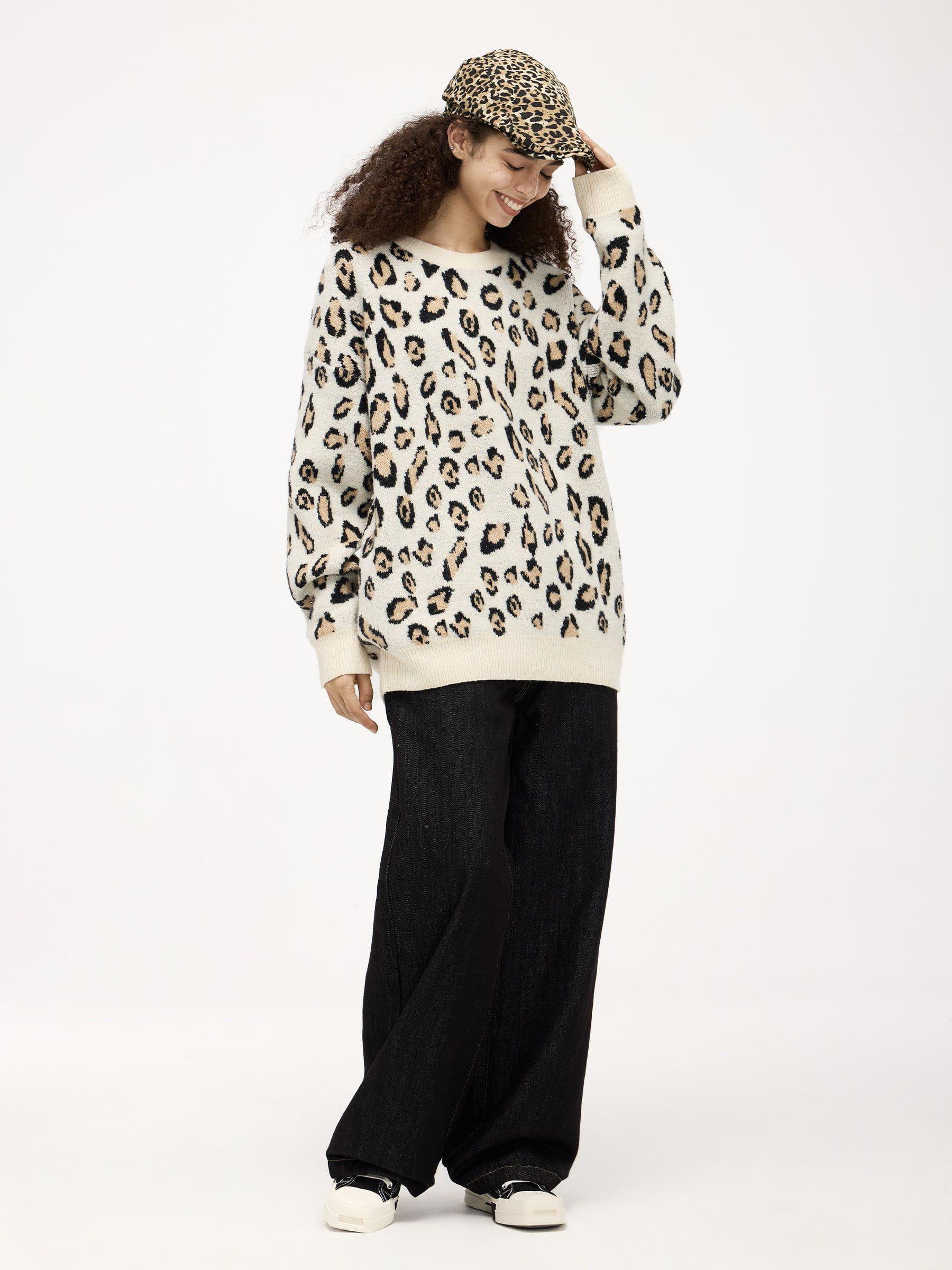Aelfric Eden Leopard Graphic Sweater Product Image