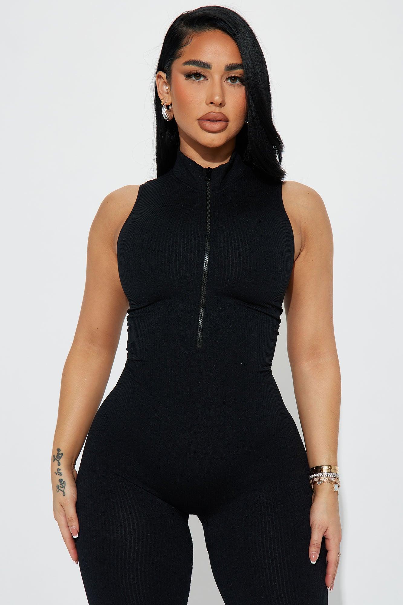 Johanna Seamless Jumpsuit - Black Product Image