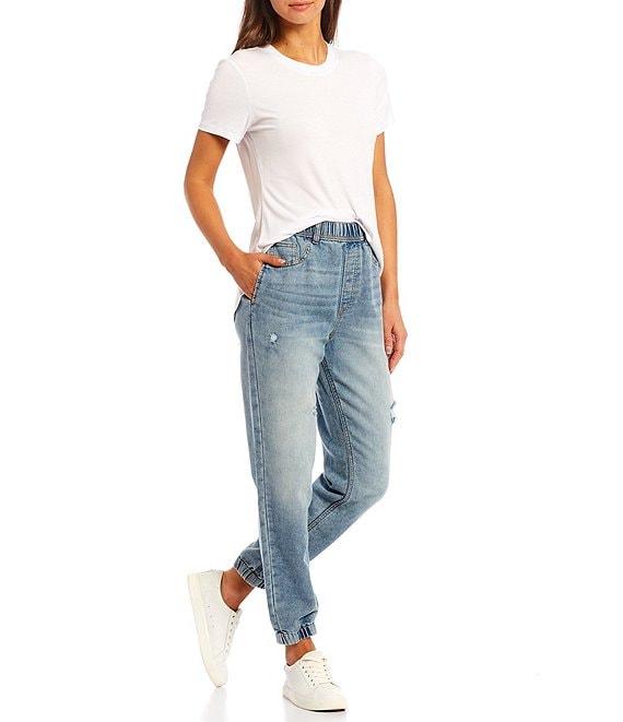 Every Crew Neck Ribbed Short Sleeve Shirttail Hem Tee Shirt Product Image