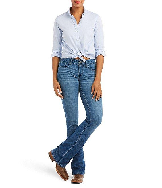Ariat R.E.A.L Patricia Mid Rise Bootcut Repreve Cotton Blend Jeans Product Image