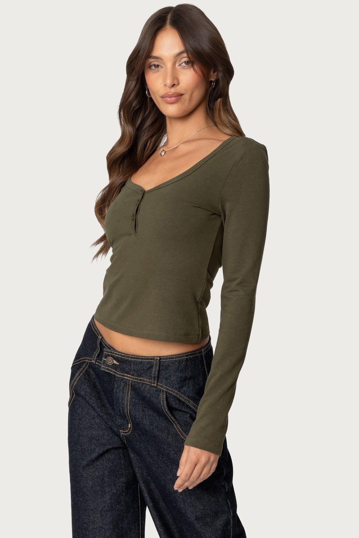 Leah Henley Top Product Image