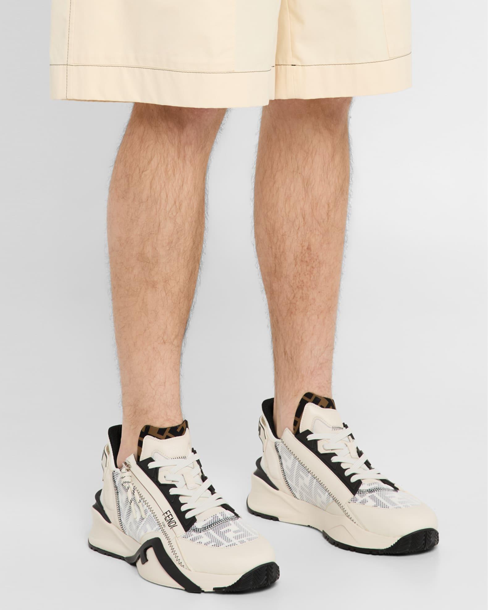 Men's Flow Mixed Media Low-Top Sneakers Product Image