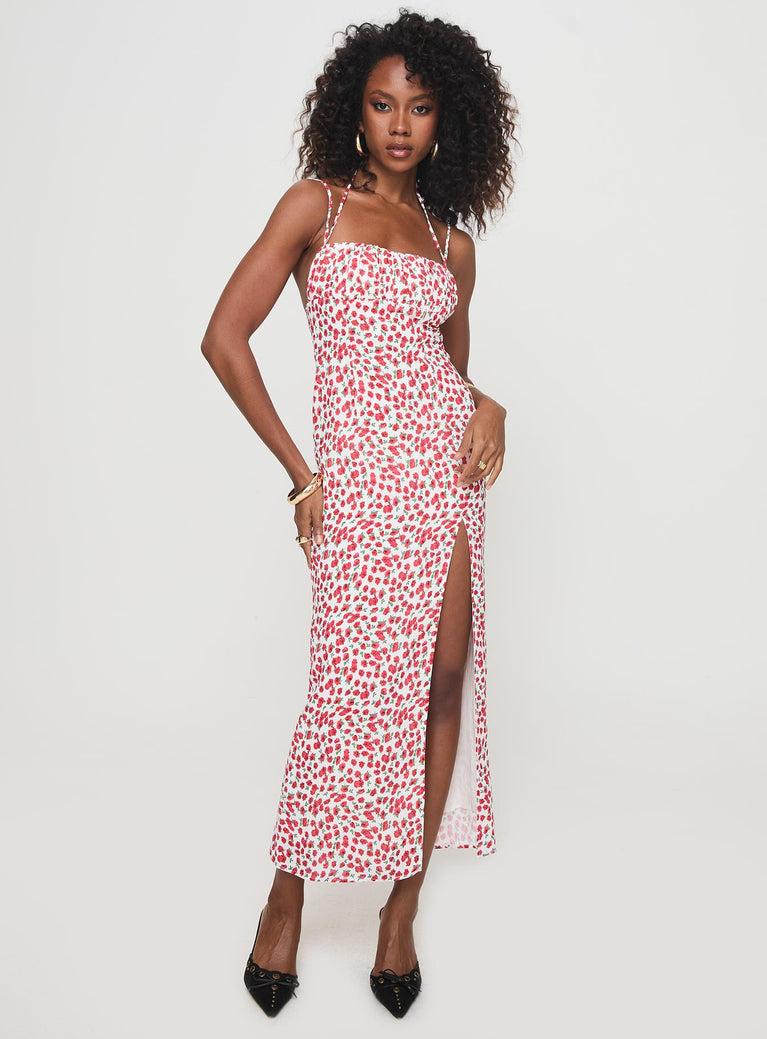 Kish Maxi Dress Red Floral Product Image