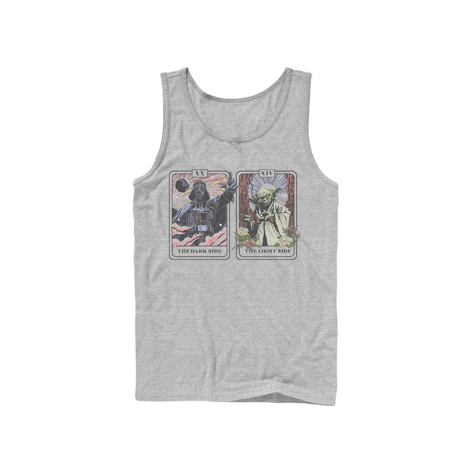 Men's Star Wars Vader & Yoda Tarot Cards Tank Top,  Product Image