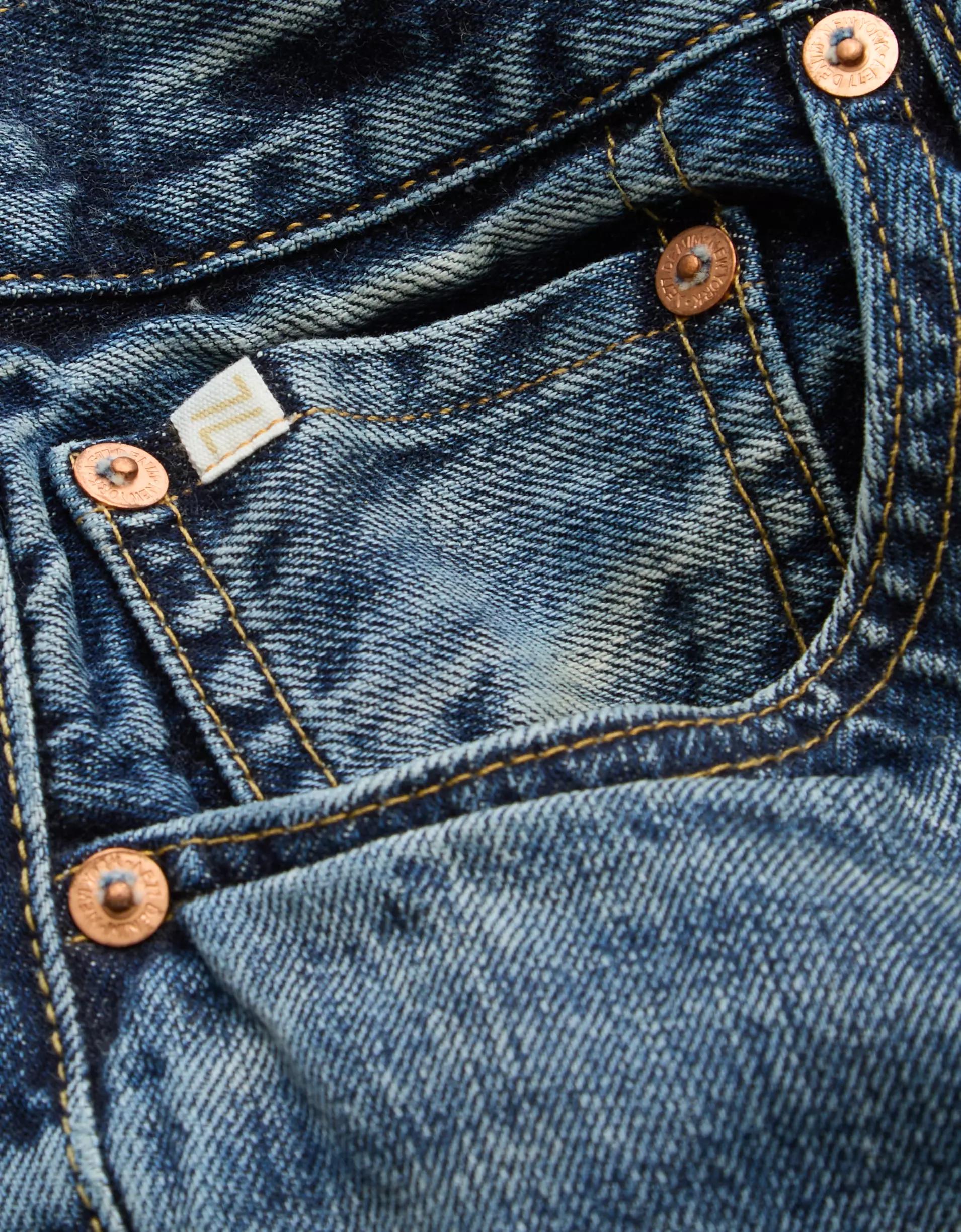 AE77 Premium Wide Crop Cuff Jean Product Image