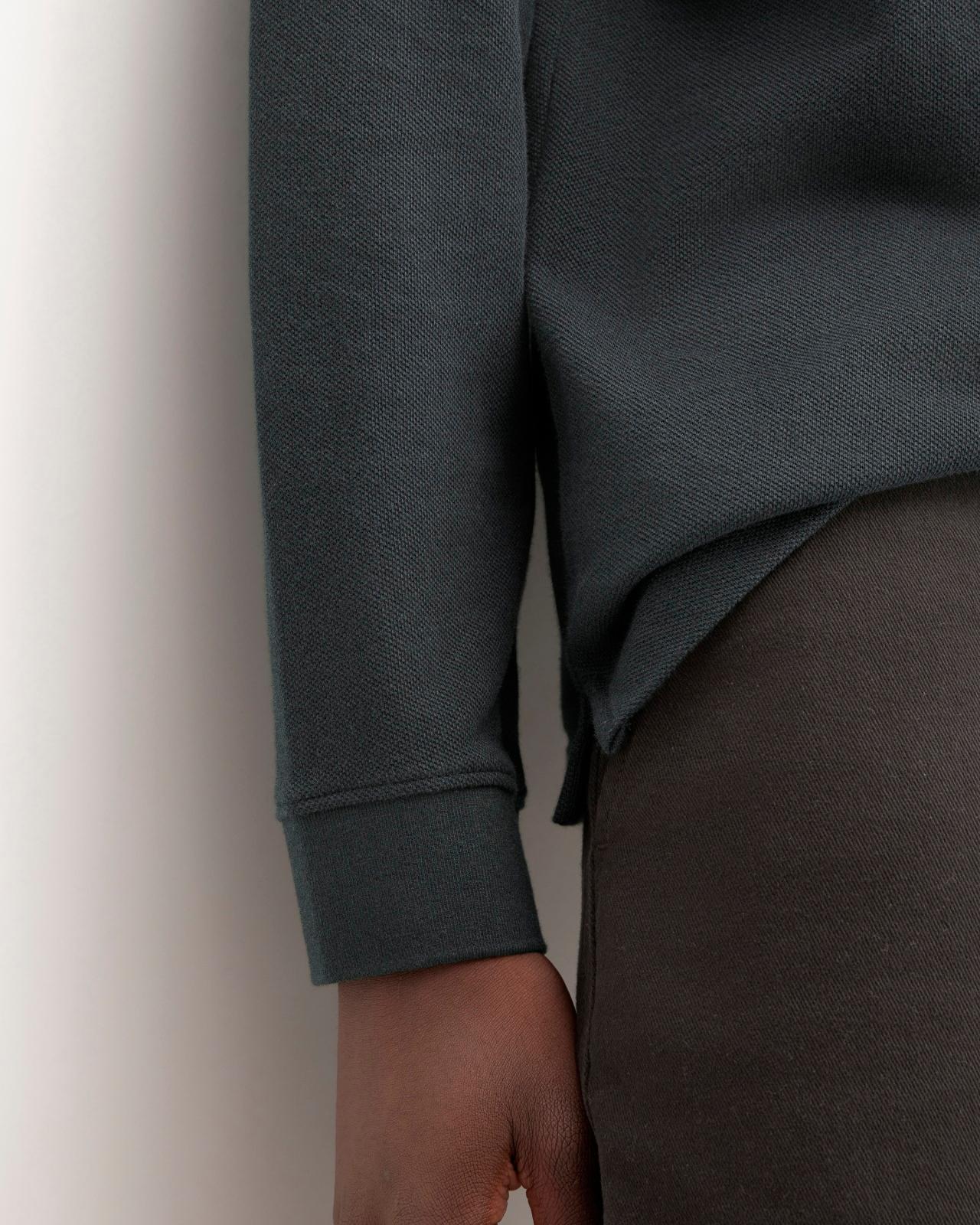 Mens Long-Sleeve Pique Polo T-Shirt by Everlane Product Image