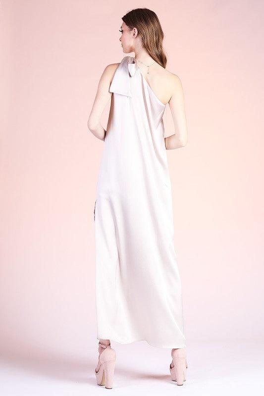 Hammered Satin One Shoulder Product Image