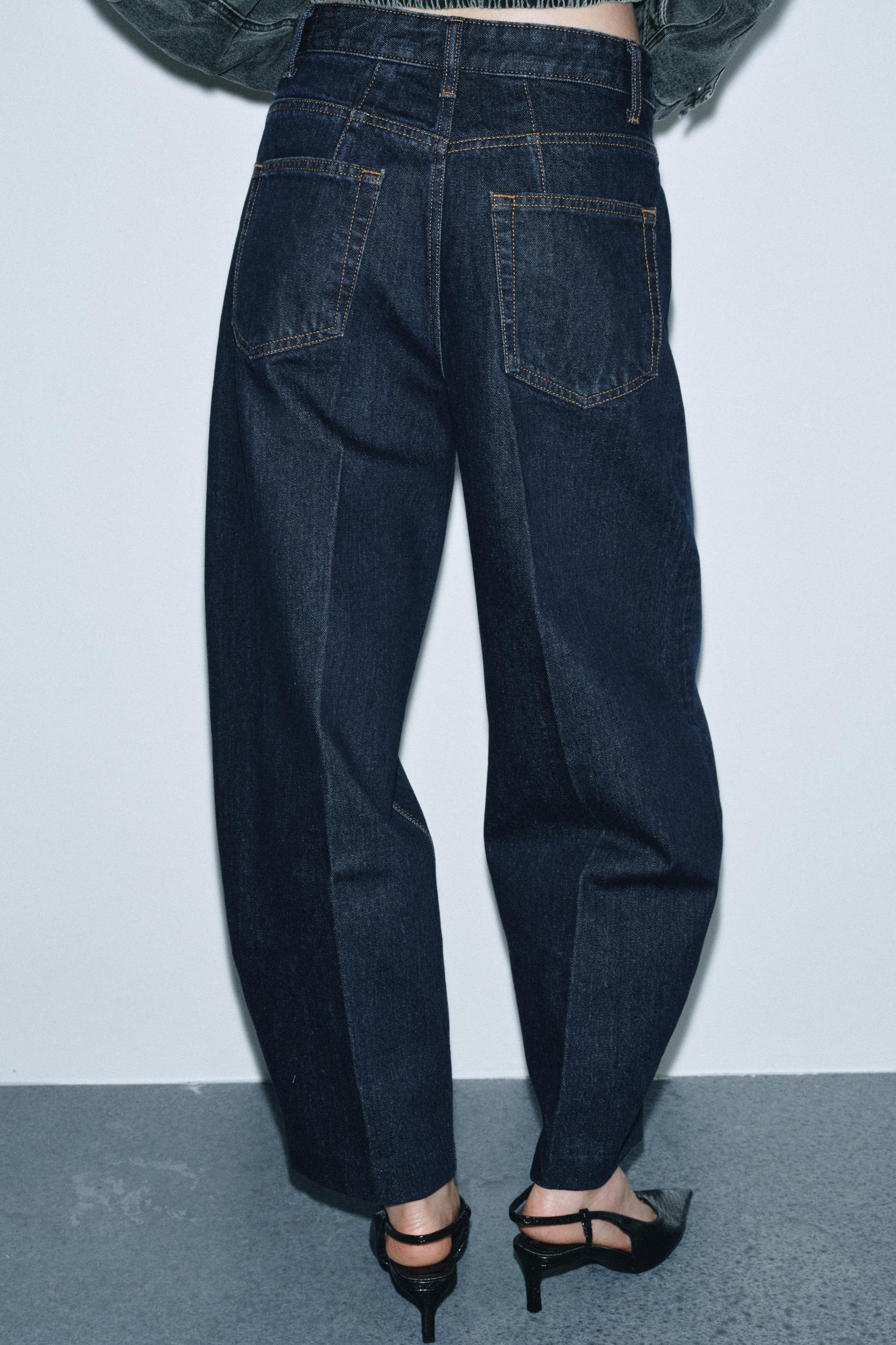 ZW COLLECTION HIGH-WAIST BARREL JEANS Product Image