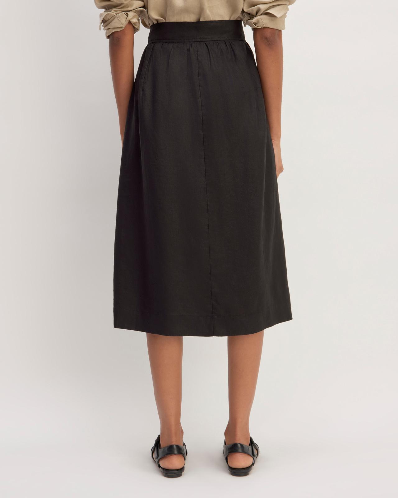 The Linen Wrap Skirt Product Image