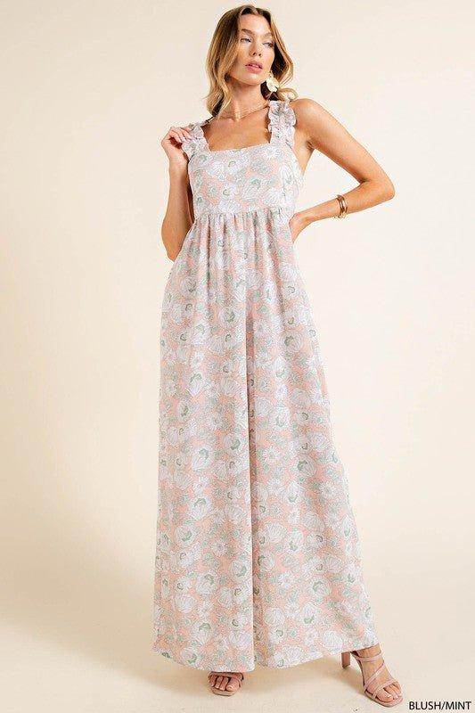 Aware Of This Floral Jumpsuit *FS Product Image