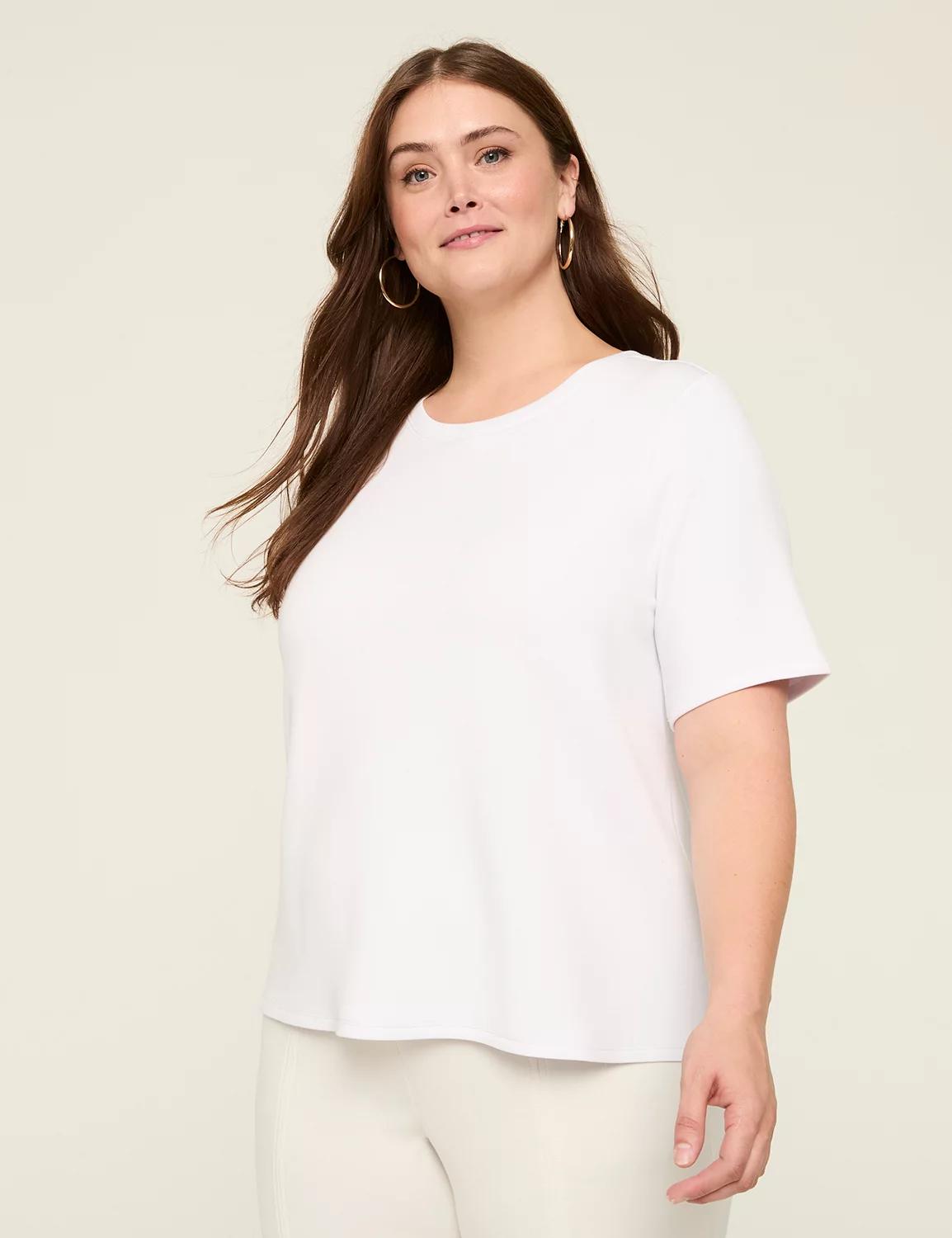 Journey Elbow-Sleeve Crew-Neck Top Product Image