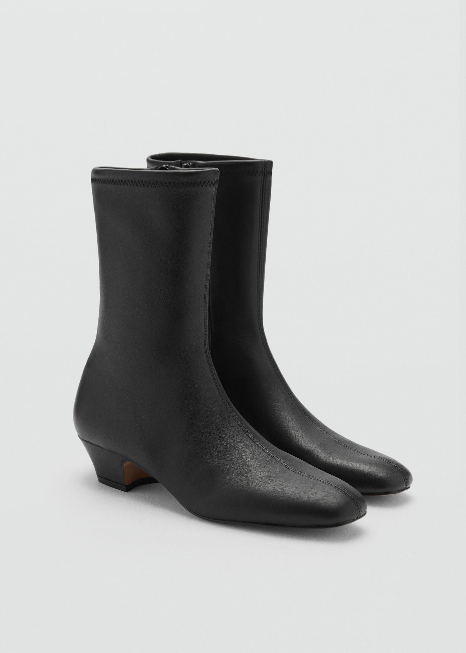 Soft leather boots - Women | MANGO USA Product Image