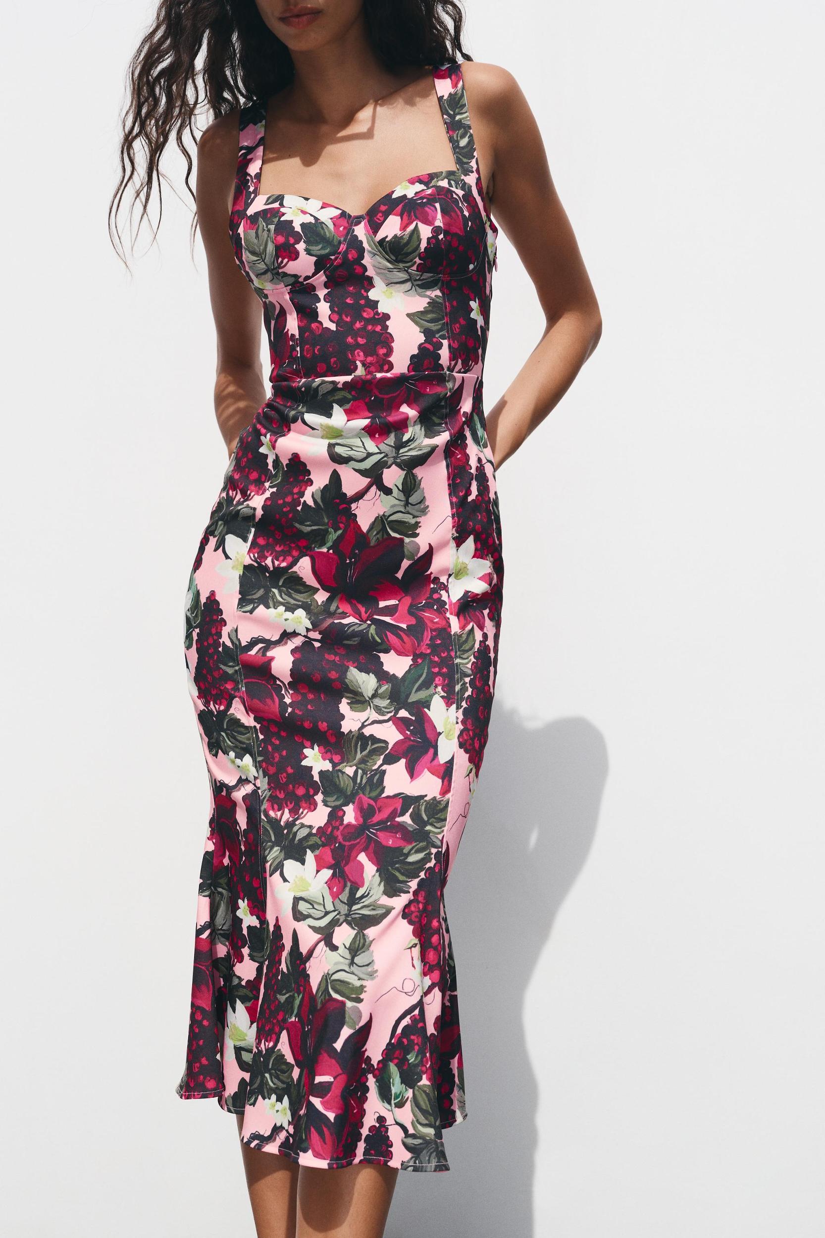 GODET FLORAL DRESS Product Image