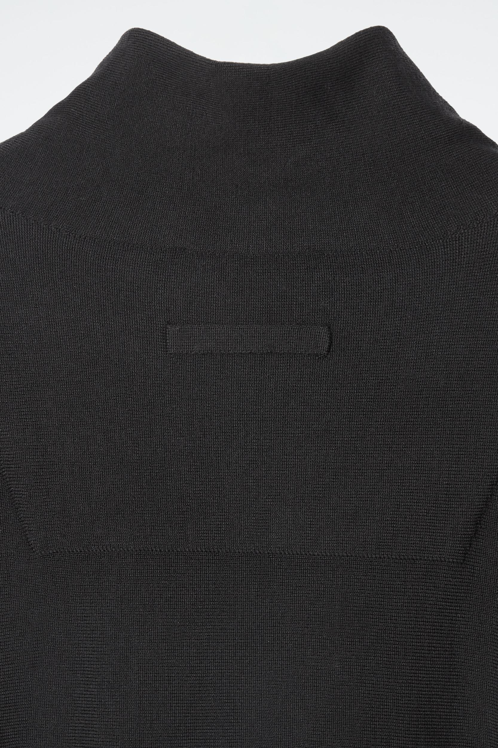 THE FUNNEL-NECK MERINO WOOL DRESS Product Image