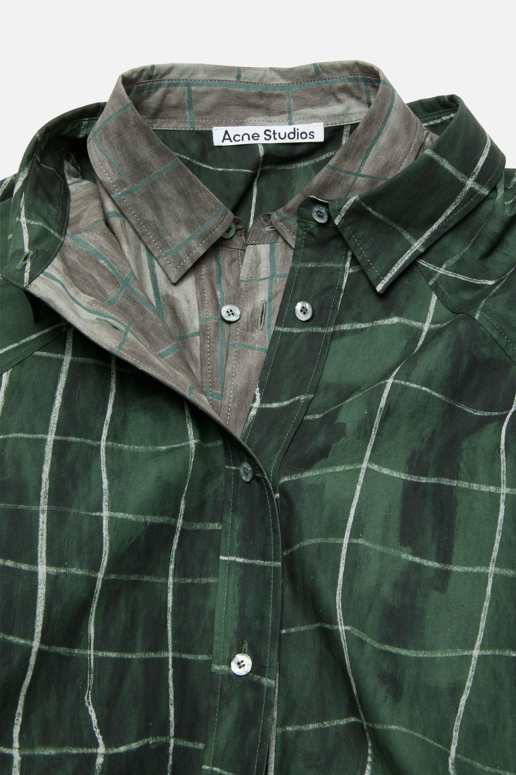 Layered check shirt Product Image
