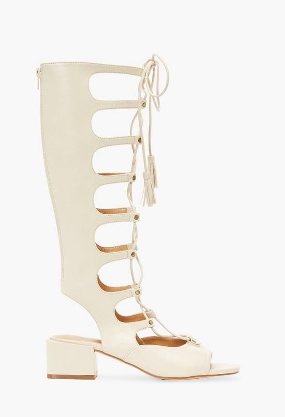 JustFab Margaux Platform Loafer Pump Womens Black/ White Size 8.5 Product Image